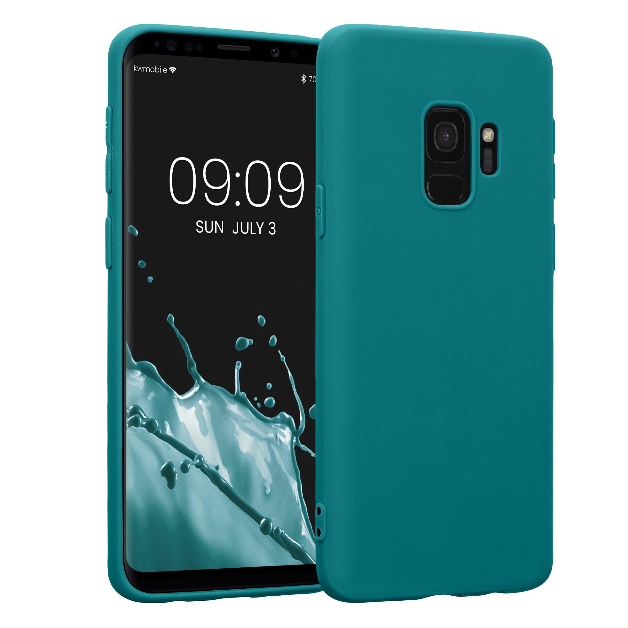 Kwmobile Case Compatible With Samsung Galaxy S9 Case   Soft Slim Protective Tpu Silicone Cover   Teal Matte