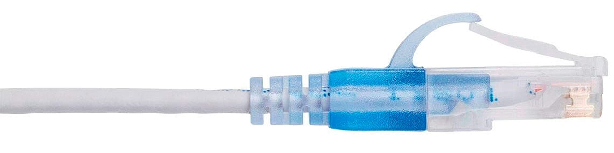 Monoprice Cat6A 25Ft White 10 Pk Patch Cable Utp 30Awg 10G Pure Bare Copper Snagless Rj45 Slimrun Series Ethernet Cable