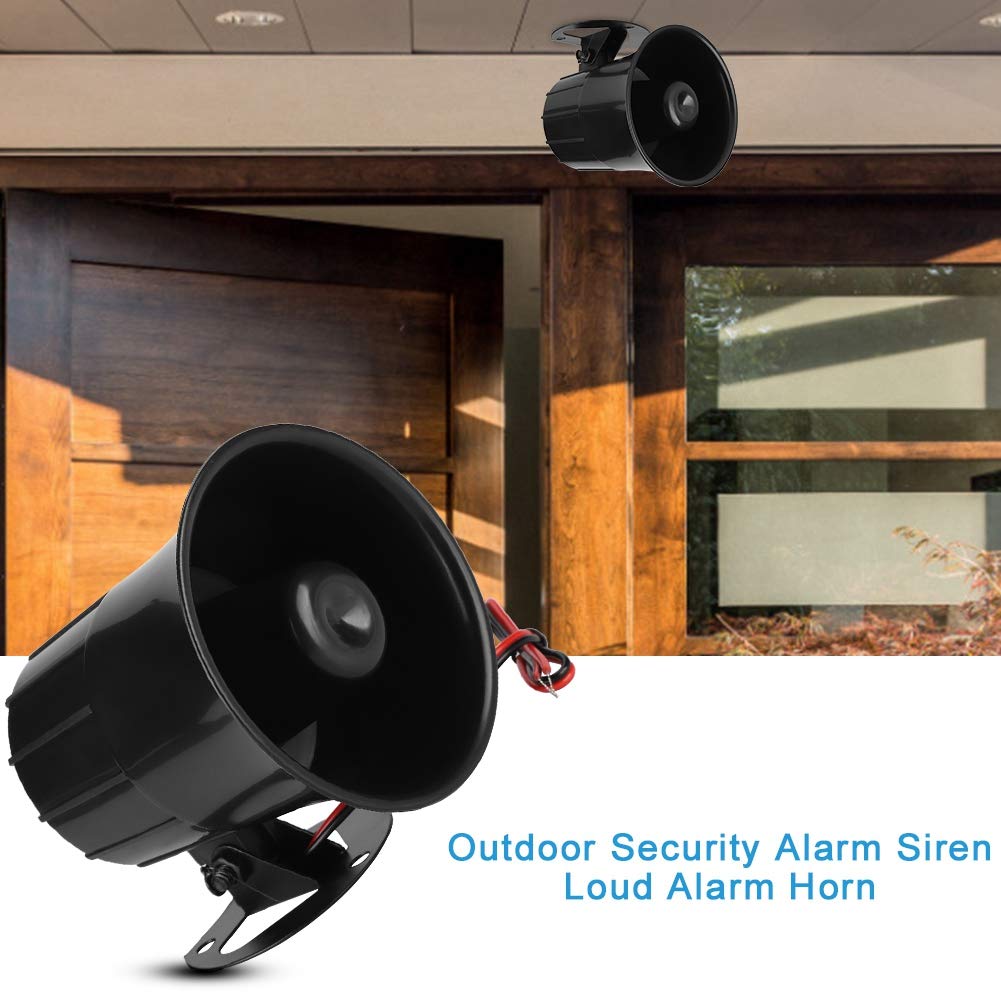 110Db High Decibel Alarm Horn Home Security System Warning Alarm Siren Outdoor Emergency Warning Horn Dc 12V Wired Siren