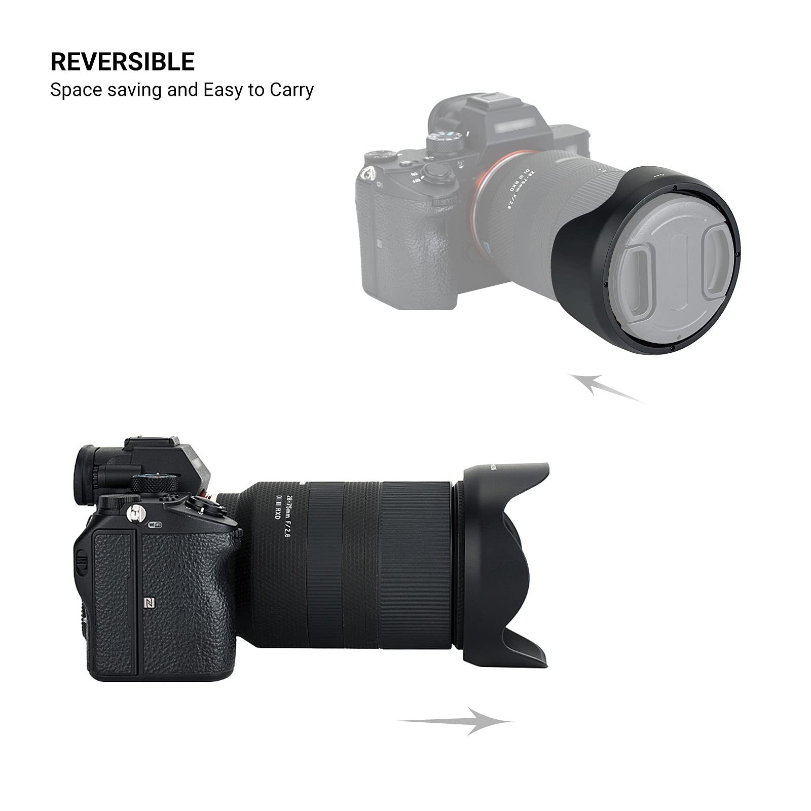 Lens Hood For Tamron 28 75Mm F2.8 Di Iii Rxd Lens (Model: A036),Tam. 17 70Mm F2.8 Di Iii A Vc Rxd (Model: B070),Tam. 18 300Mm F3