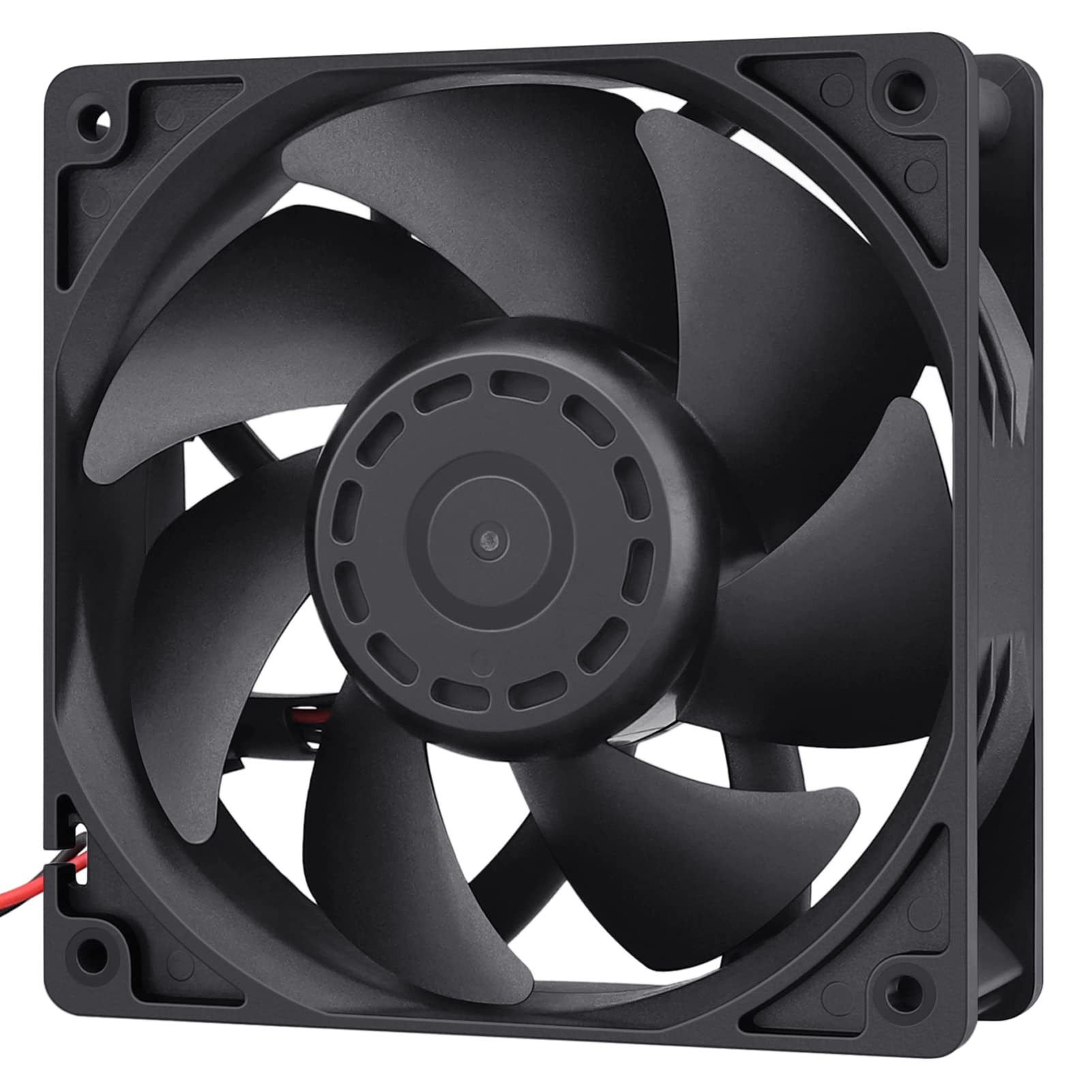 GDSTIME Dual Ball Bearing Big Air Flow High Speed Preesure 4500rpm 12038 12cm 120mm X 38mm 5 Inch 12v Dc Cooling Fan