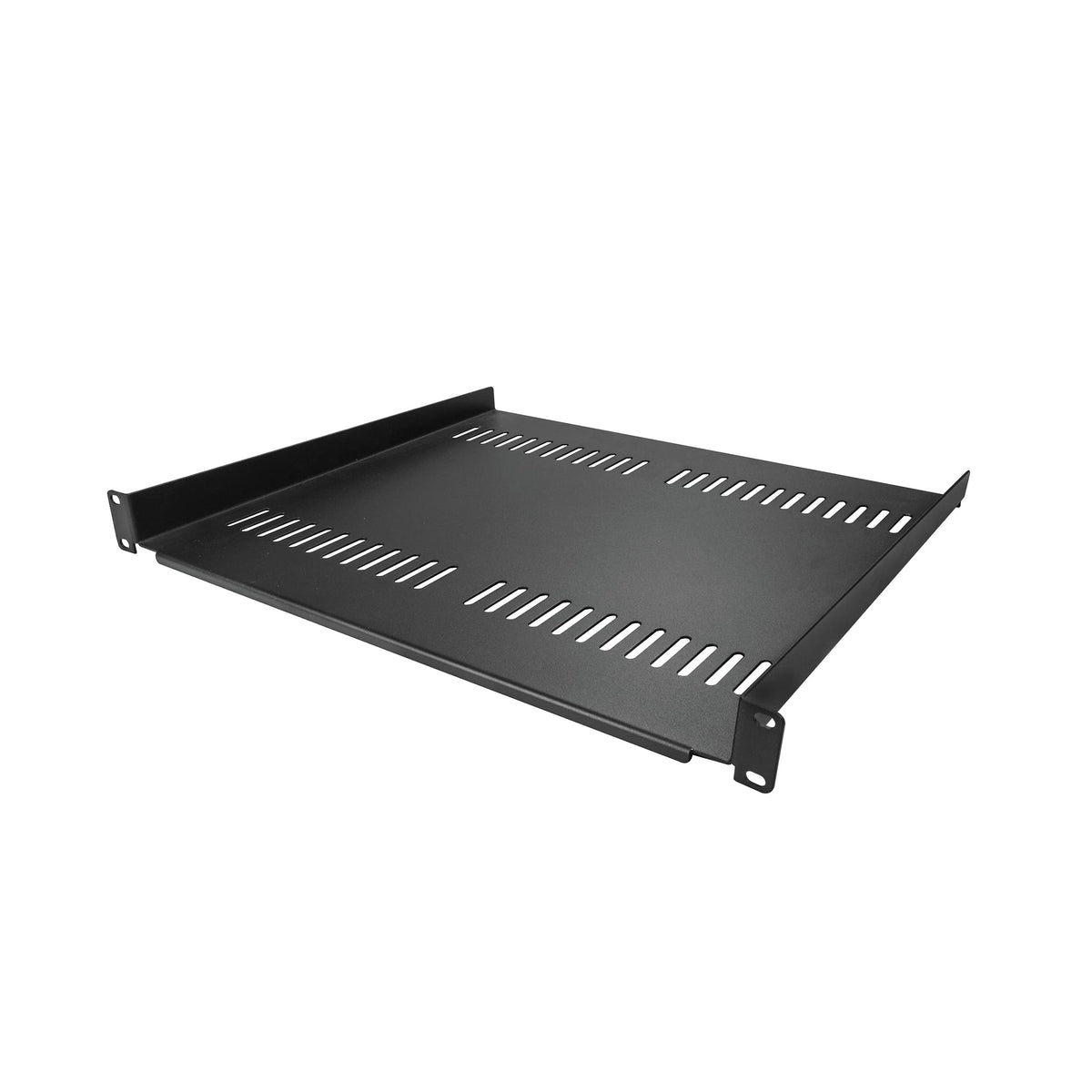 StarTech.com 1U Server Rack Shelf - Universal Vented Rack Mount Cantilever Tray for 19' Network Equipment Rack & Cabinet - Heavy Duty Steel - Weight Capacity 44lb/20kg - 16' Deep Shelf (CABSHELF116V)