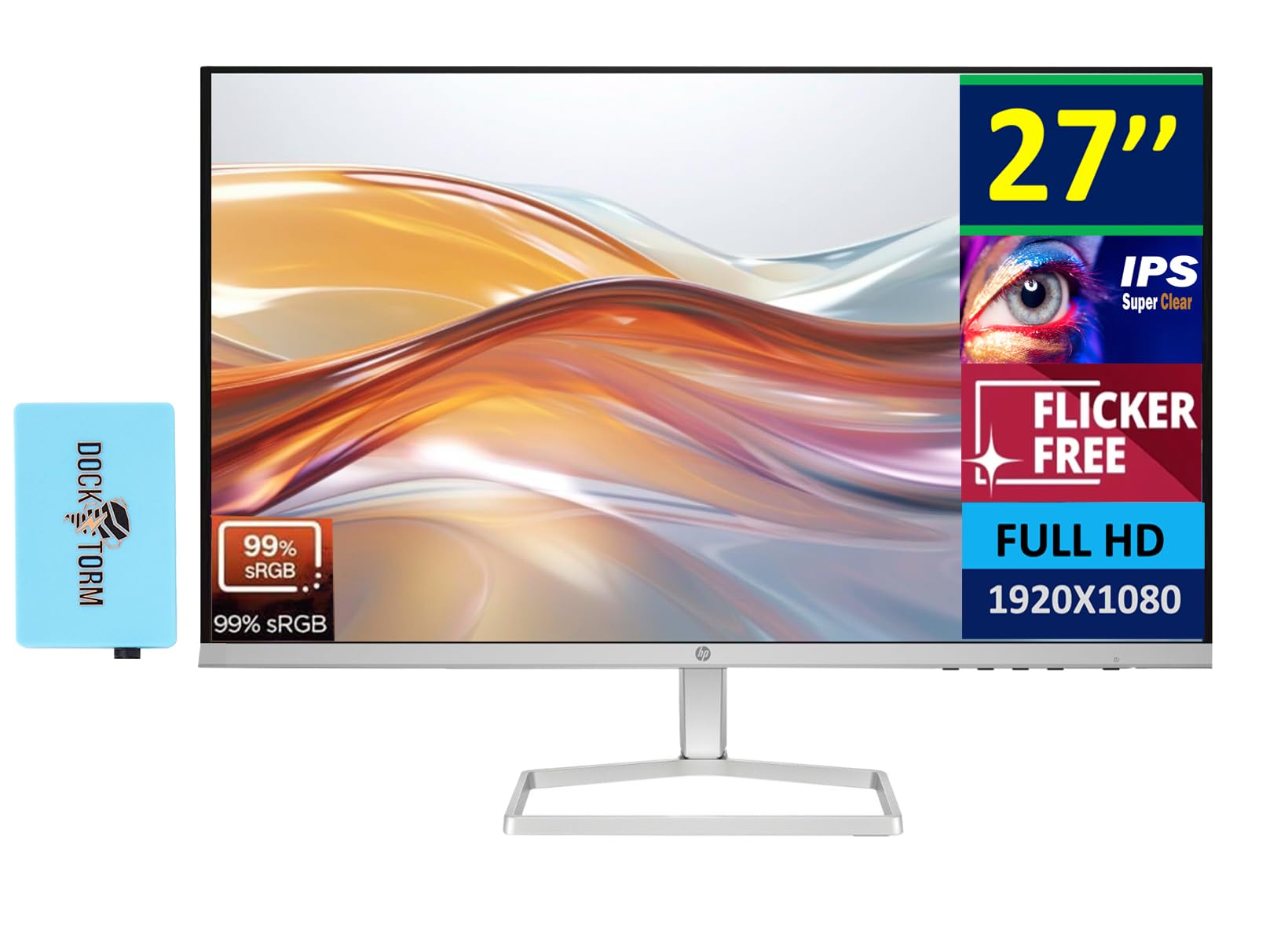 Hp Series 5 527Sw 27'' 300 Nits Ips Fhd Monitor (Replaces M27Fw) Adjustable Tilt, Flicker Free, Anti-Glare, Ultra-Thin, Low-Blue