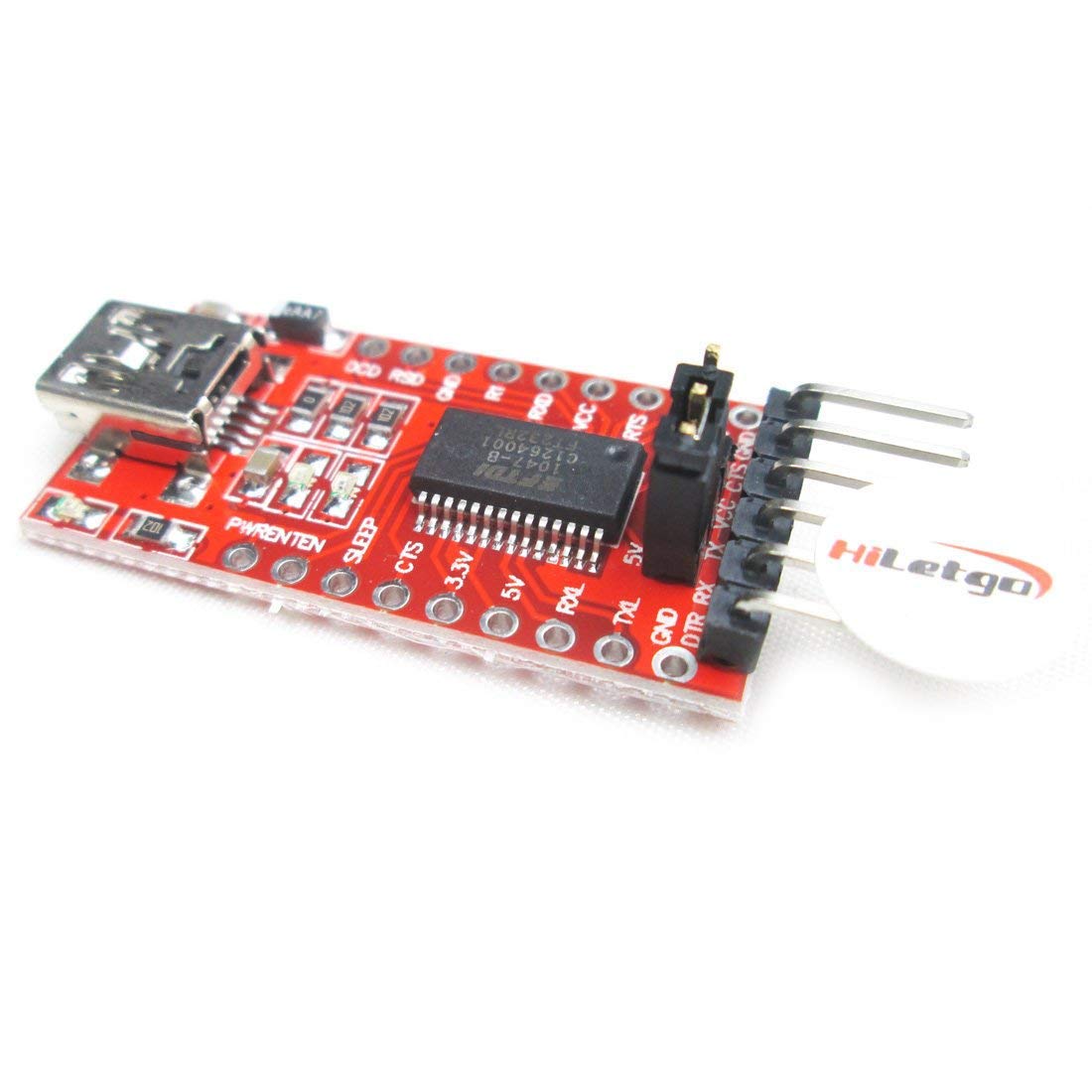 HiLetgo FT232RL Mini USB to TTL Serial Converter Adapter Module 3.3V/5.5V