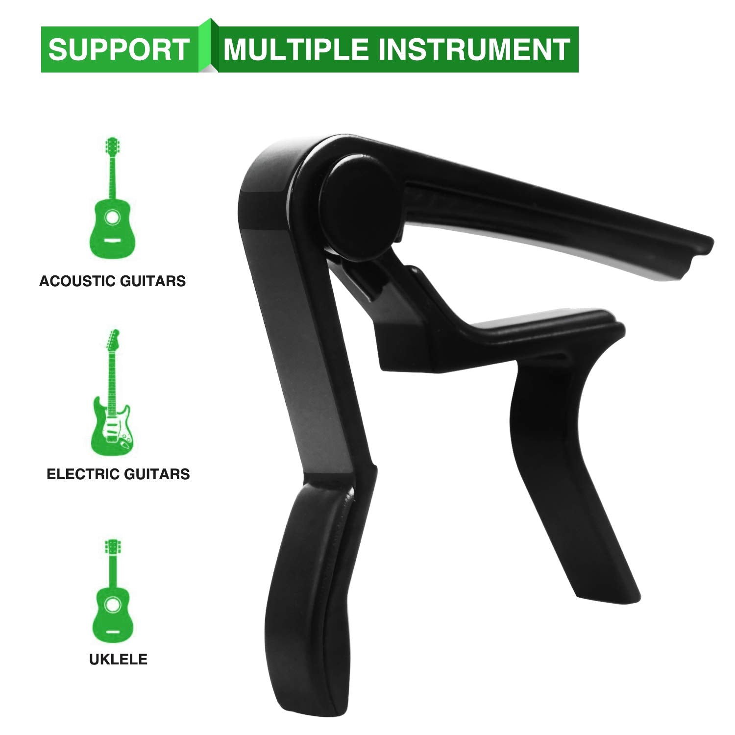 Guitar Capo, 6 String Acoustic & Electric Guitar Capo,Guitar Capo Acoustic(Black)