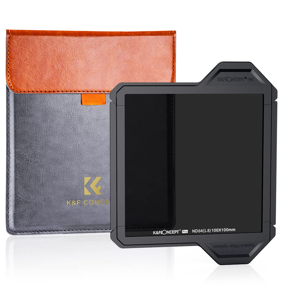 K&F Concept 100 X 100Mm Square Nd64 (6 Stop) Nd Lens Filter, 36 Layer Coatings Neutral Density Filter For Camera Lens