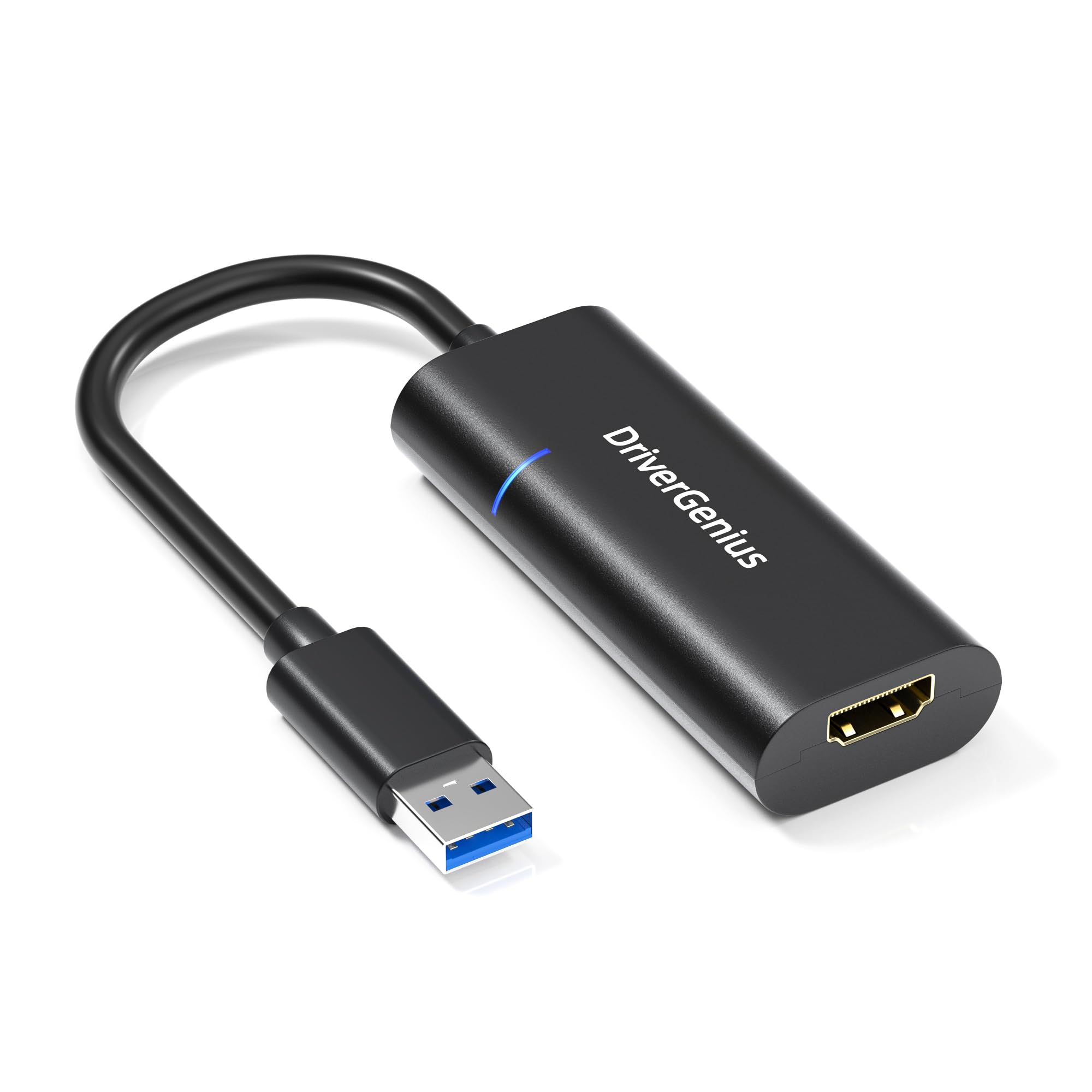 Drivergenius Usb 3.0 Type A To Hdmi Display Cable Adapter Converter For Monitor   With Indicator   External Video & Graphics Card, 1080P/60Hz, Compatible For Windows 11, Macos Sequoia 15.1.1 (Hd00007)