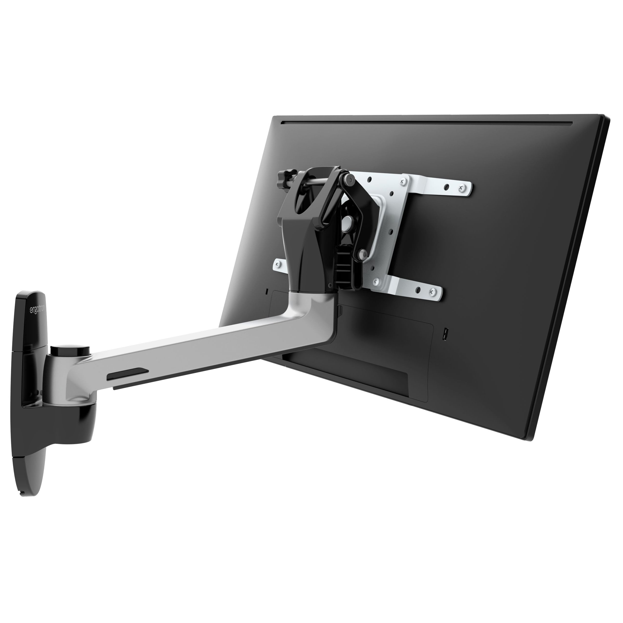 Ergotron � LX HD Single Monitor Swing Arm, VESA Wall Mount � for Monitors Up to 49 Inches, 0 to 50 lbs, Less Than 4 Inch Display Depth � One Extension