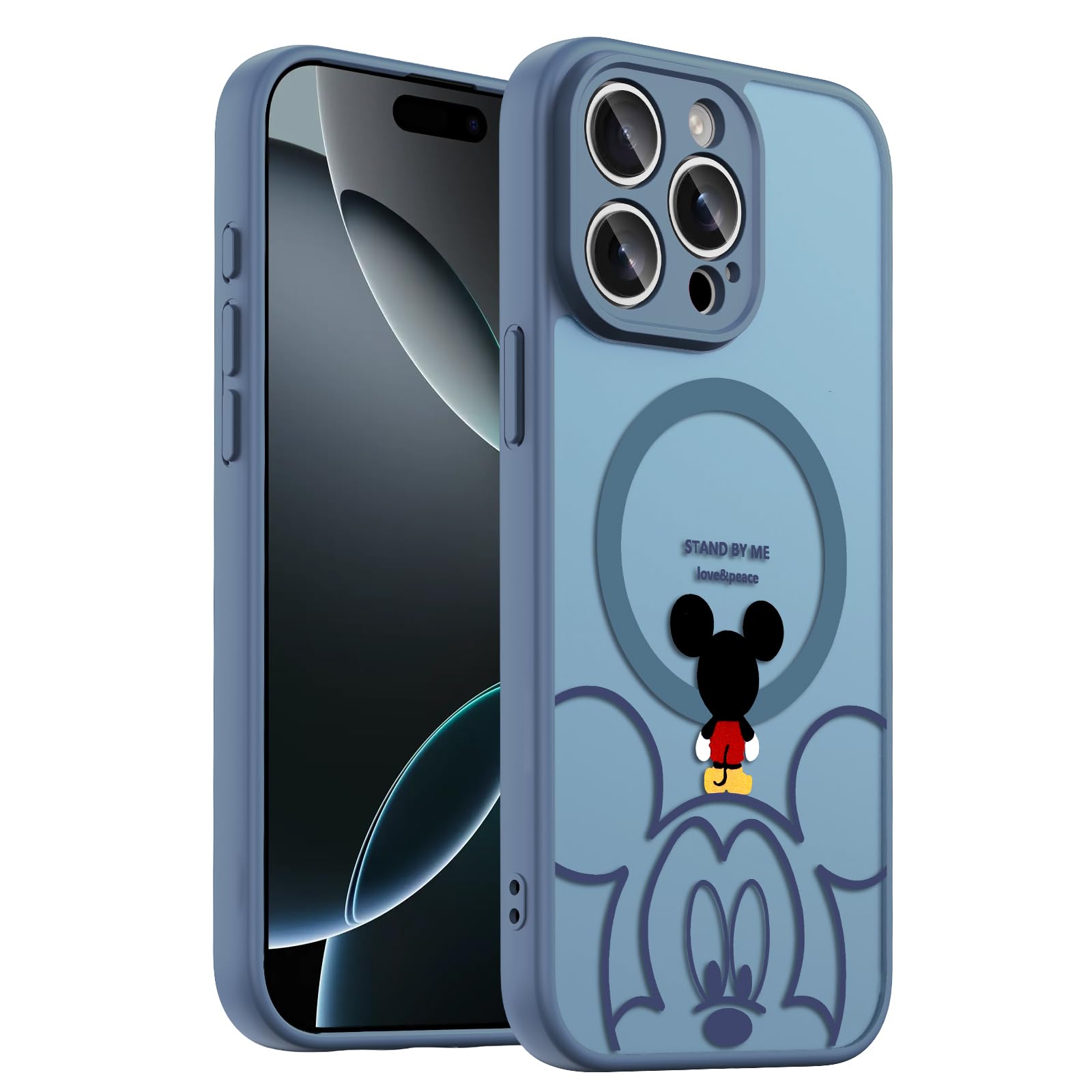 Lastma Case for iPhone 14 Pro Max [Compatible with MagSafe], Cute Design Magnetic Colorful [Translucent Matte] Soft Bumper Hard 