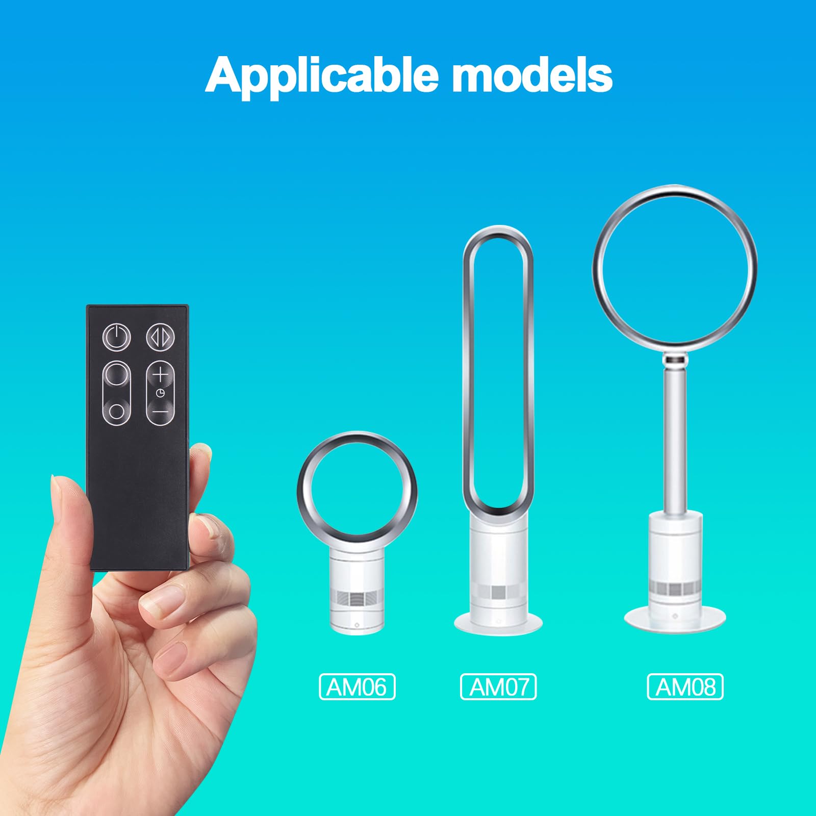 965824 01 965824 02 Fan Remote Replacement For Dyson Compatible With Dyson Fan Models Am06 Am07 Am08 With Magnetic