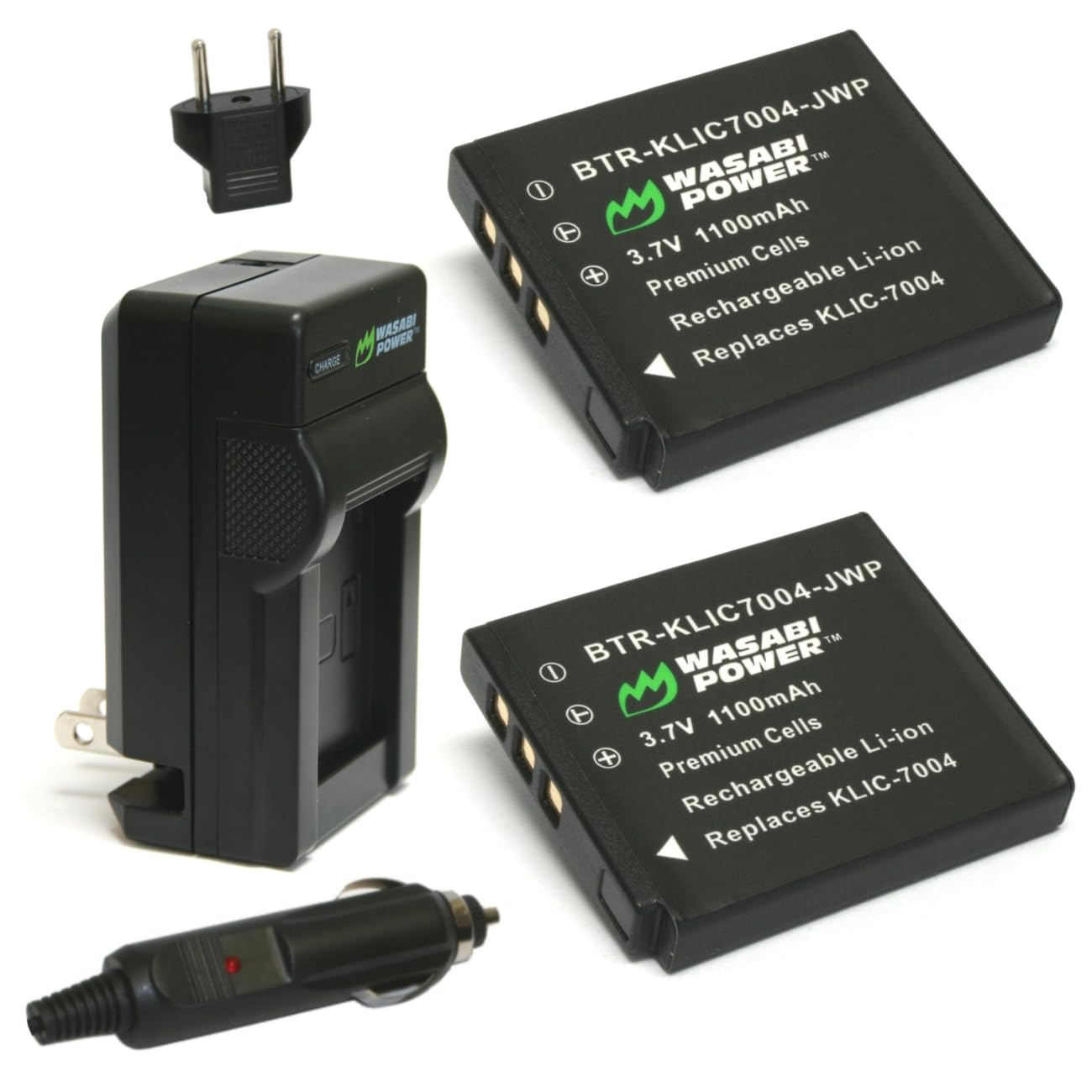 Wasabi Power Battery (2 Pack) And Charger For Fujifilm Np 50, Bc 50, Bc 45W And Fuji Finepix F50Fd, F60Fd, F70Exr, F75Exr, F80Ex