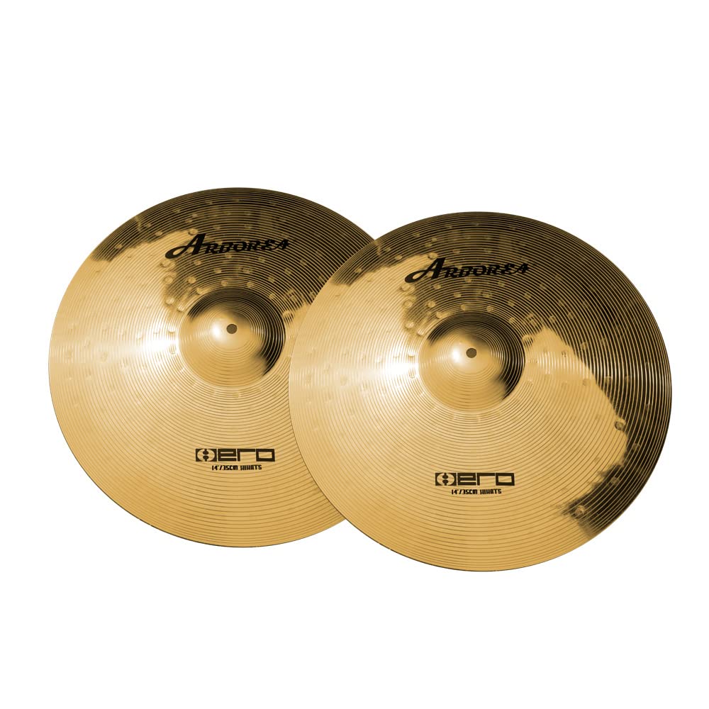 Arborea Cymbal Pack Alloy Cymbals Drum Cymbal Set 14''/16''/18''/20'' Plus Free Cymbal Bag 5 Pieces Cymbals For Drum Set