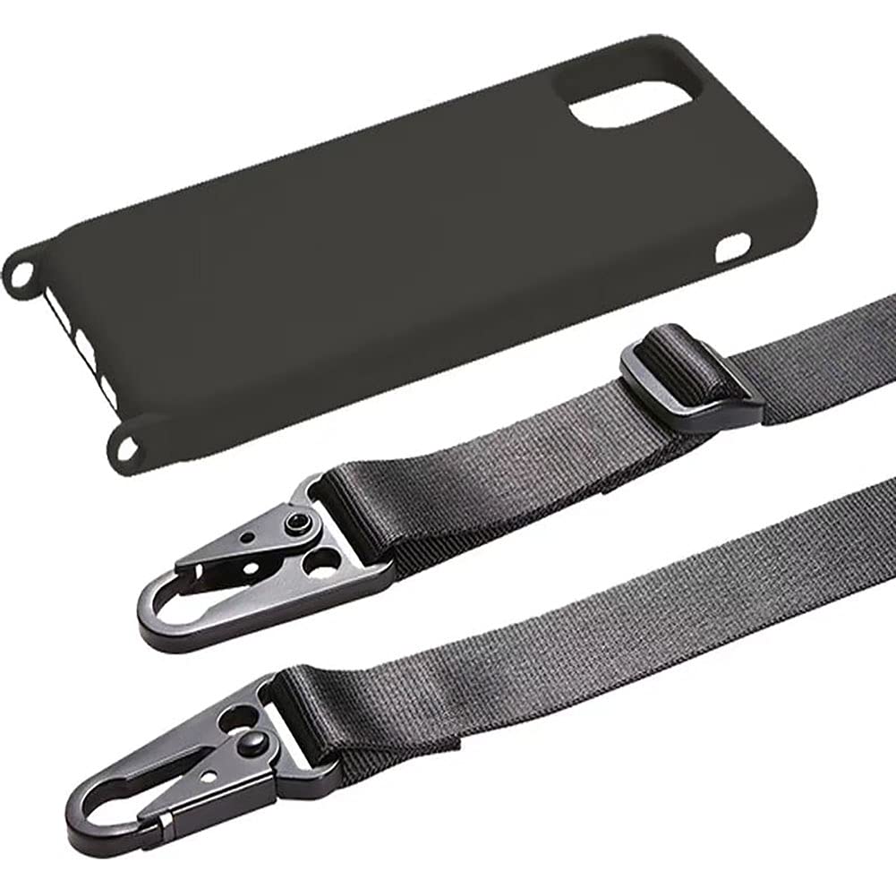 Cquukoi Compatible With Iphone 11,Crossbody Phone Case With Lanyard Cute Soft Silicone Case With Adjustable Shoulder Strap Shock