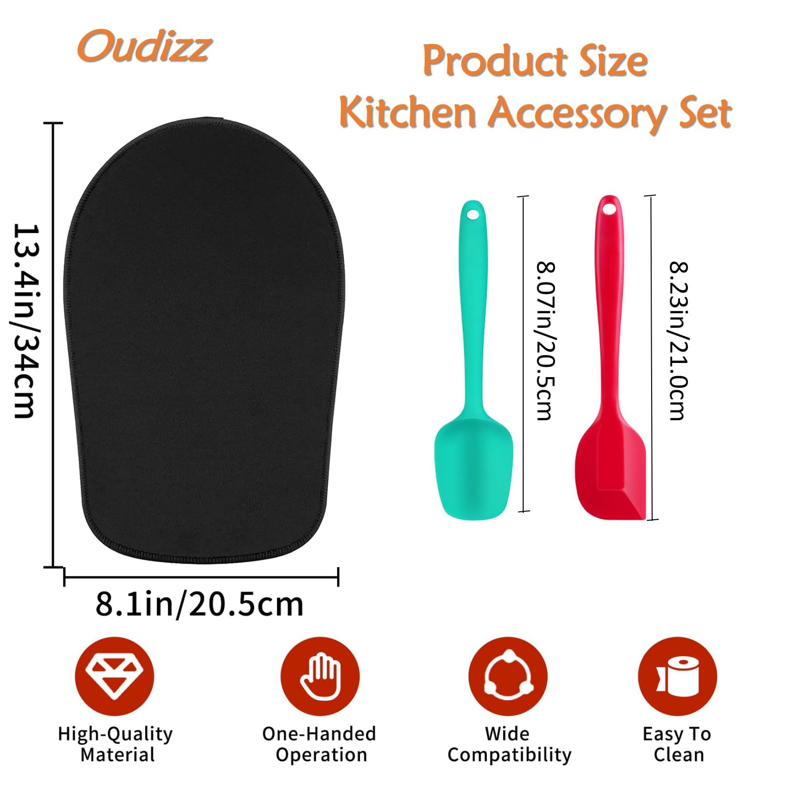 Oudizz Mixer Mover Sliding Mats For Kitchen Aid Stand Mixer With 2 Silicone Spatula Pastry Slider Mat Pad Kitchen Appliance Slid