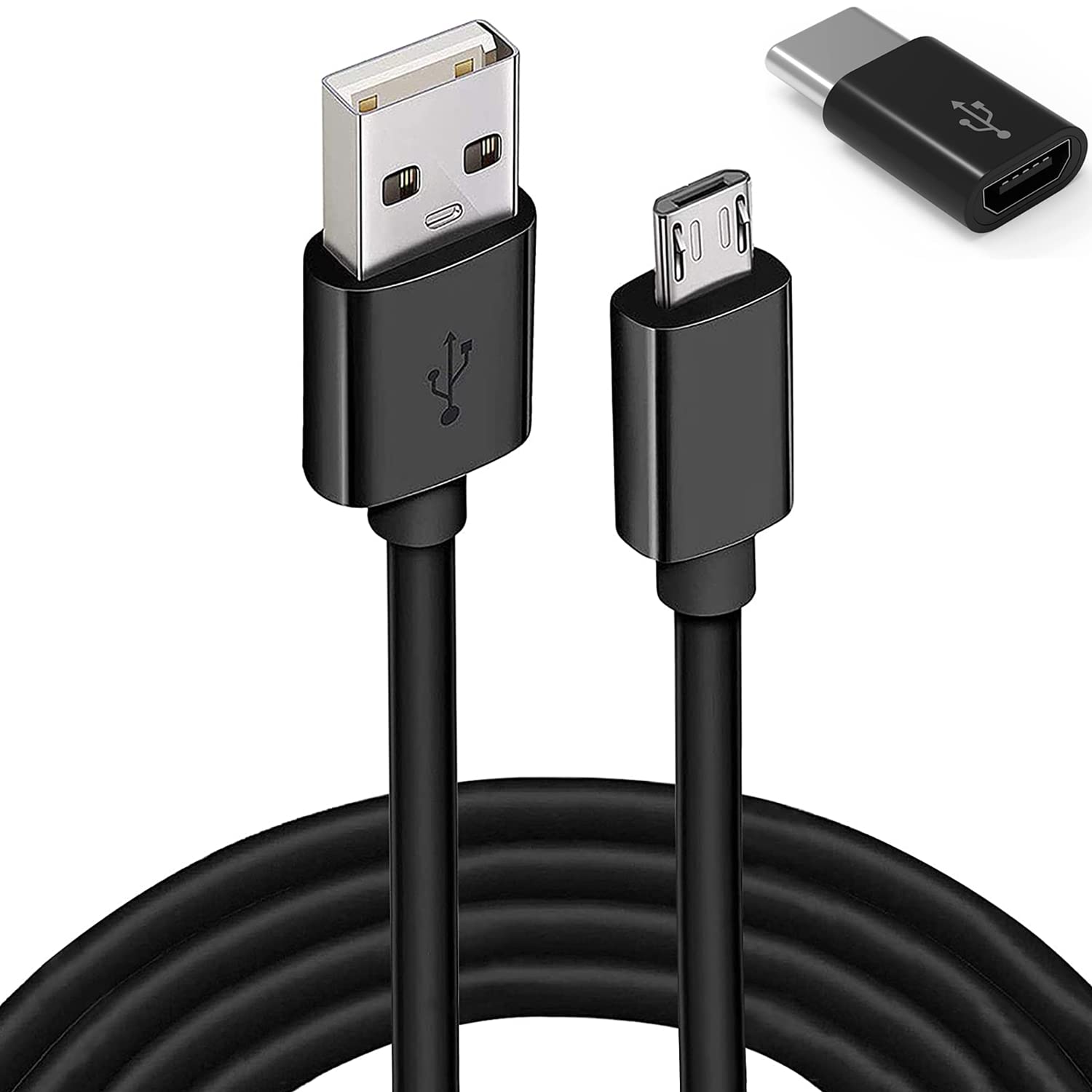 KQWOMA Replacement PS4/5 Controller Charger and Data Transfer Cord,Micro Charging Cable Compatible with PlayStation 4/5, PS4 Sli