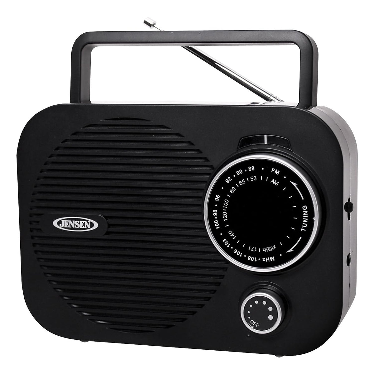Jensen Radios, Mr 550 Bk Portable Am/Fm Radio, Black