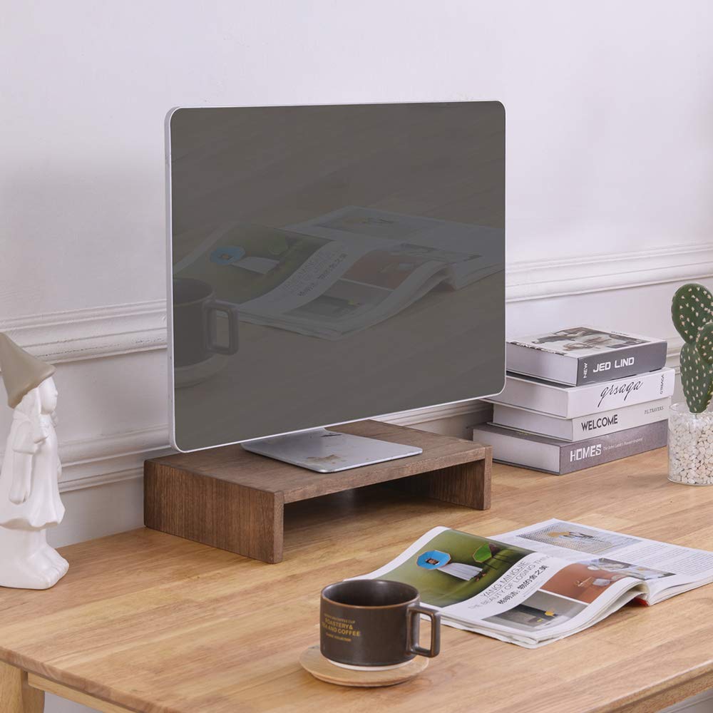 Kirigen Monitor Stand Wooden  Desk Stand Wood For Computer/Laptop/Tv Printer   Monitor Arms & Stands Desk Riser For Office Organ