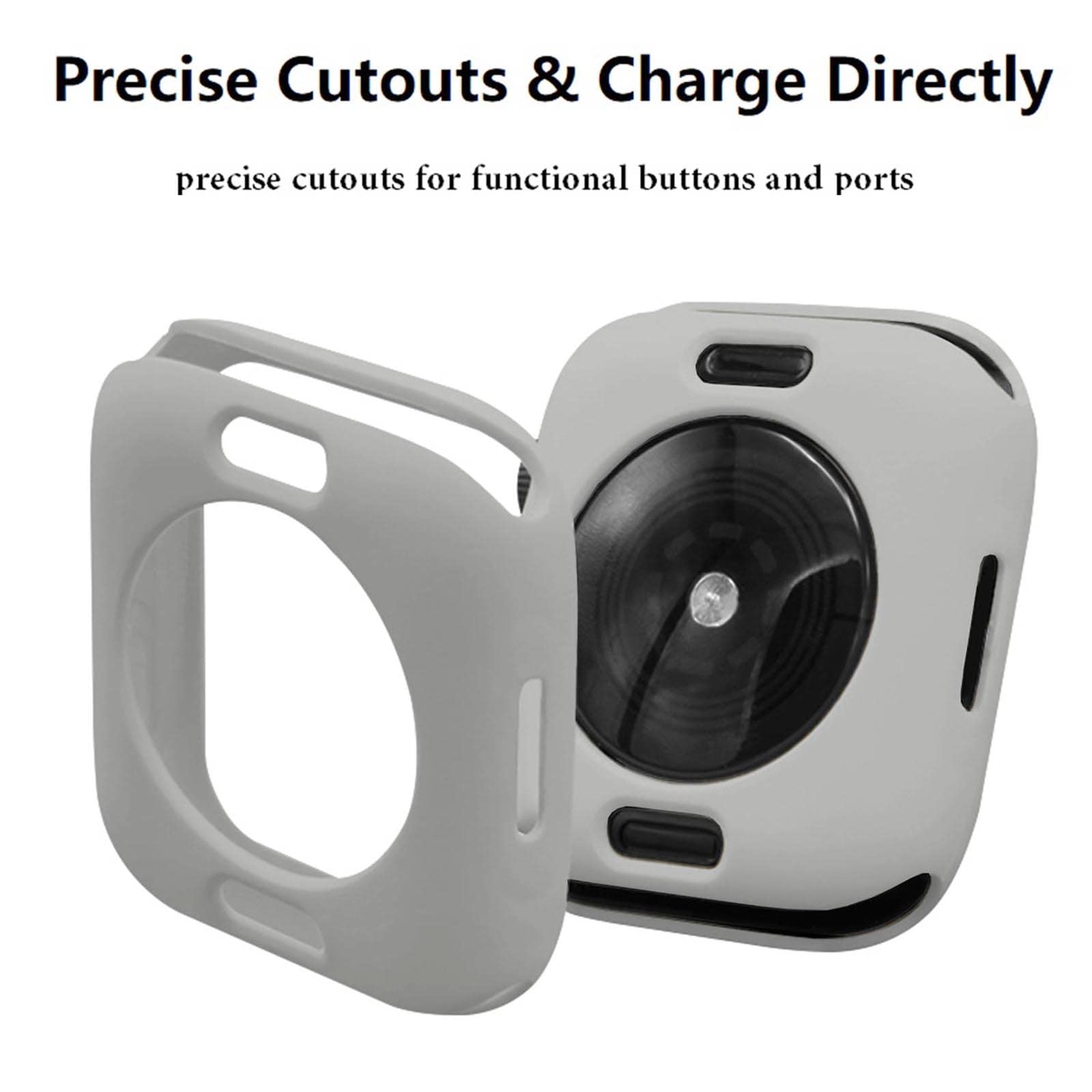 Hontao Ultra Thin Soft Tpu Shockproof Bumper Case For Iwatch Apple Watch Series Se 6/5/4 Fog 40Mm