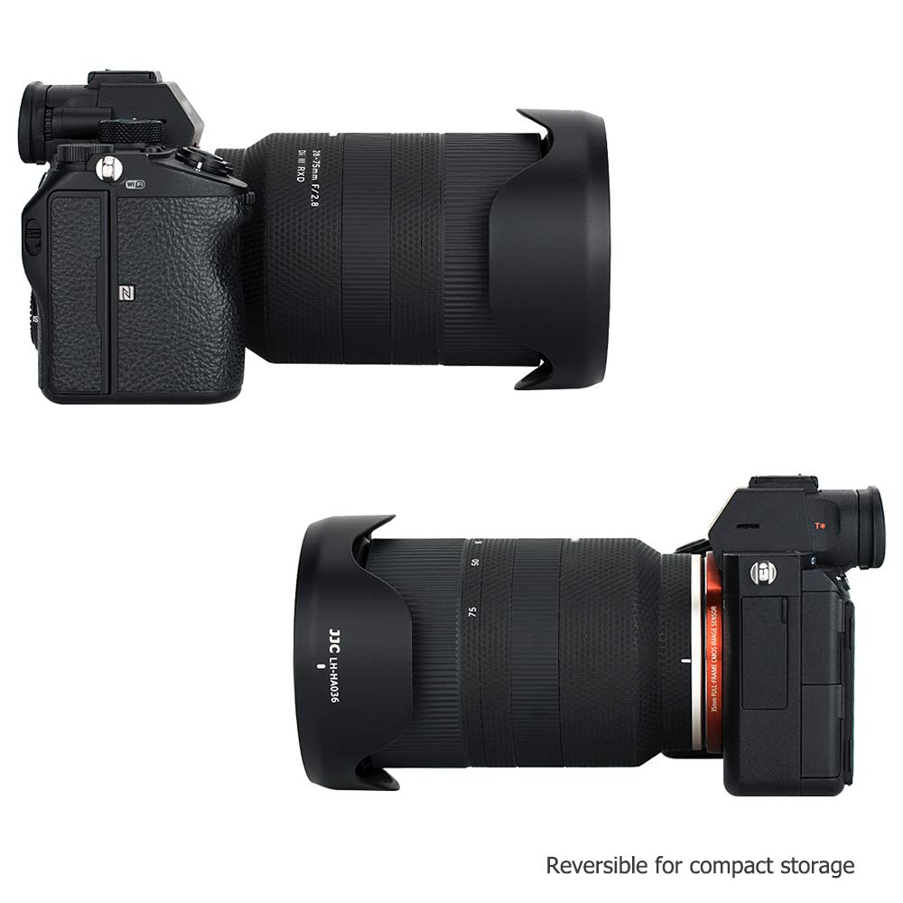 Jjc Reversible Lens Hood Shade For Tamron 28 75Mm F/2.8 Di Iii Rxd Lens (A036) And 17 70Mm F/2.8 Di Iii A Vc Rxd Lens (B070), Co