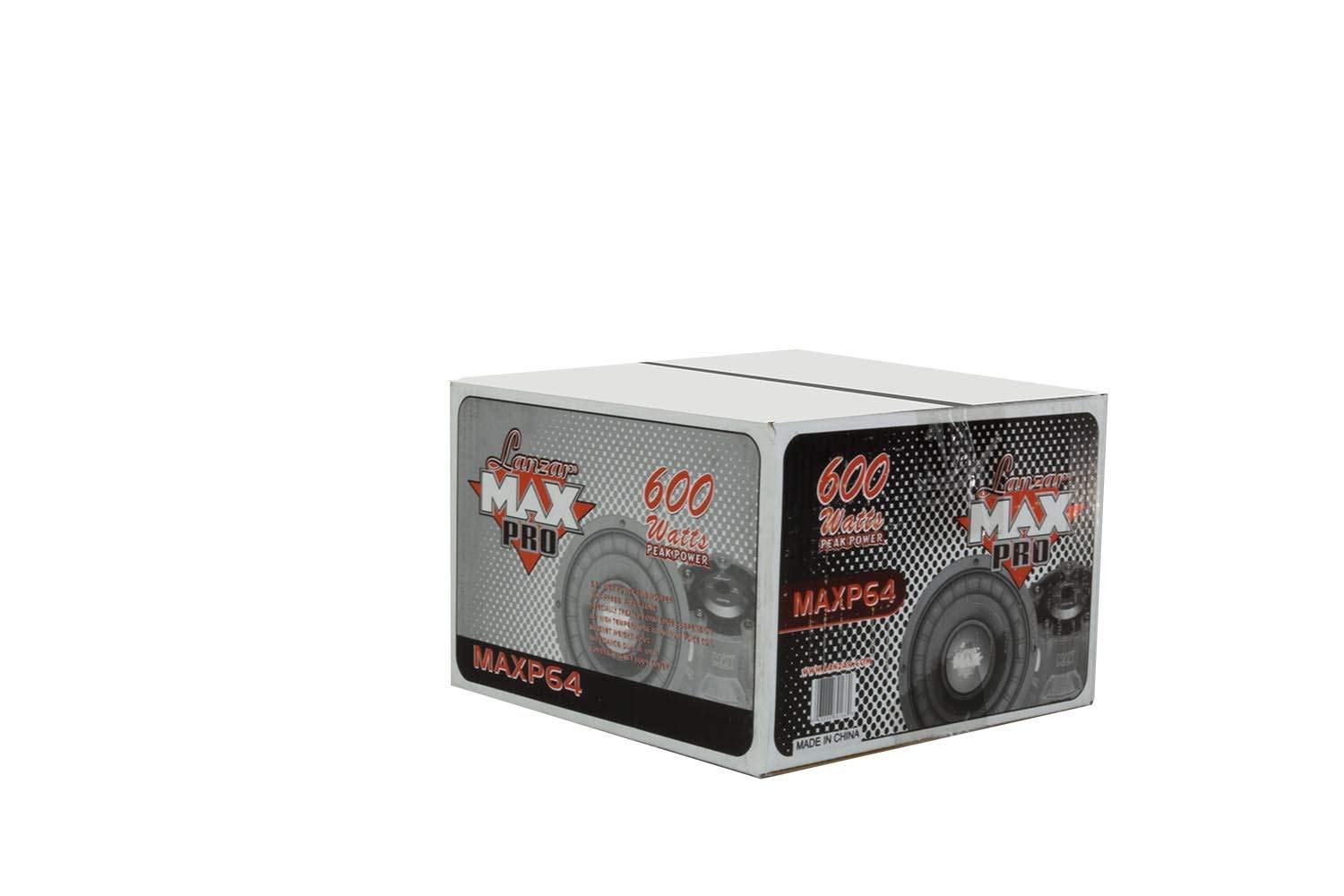 Lanzar 6.5? Car Subwoofer Speaker   Black Non Pressed Paper Cone, Aluminum Voice Coil, 4 Ohm Impedance, 600 Watt Power And Foam