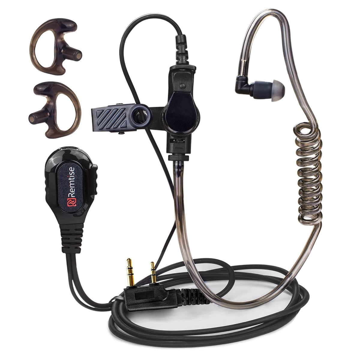 Covert Acoustic Tube Earpiece With Mic For Baofeng Uv 5R Walkie Talkies, Surveillance Headset And Ptt Compatible With 2 Way Radi