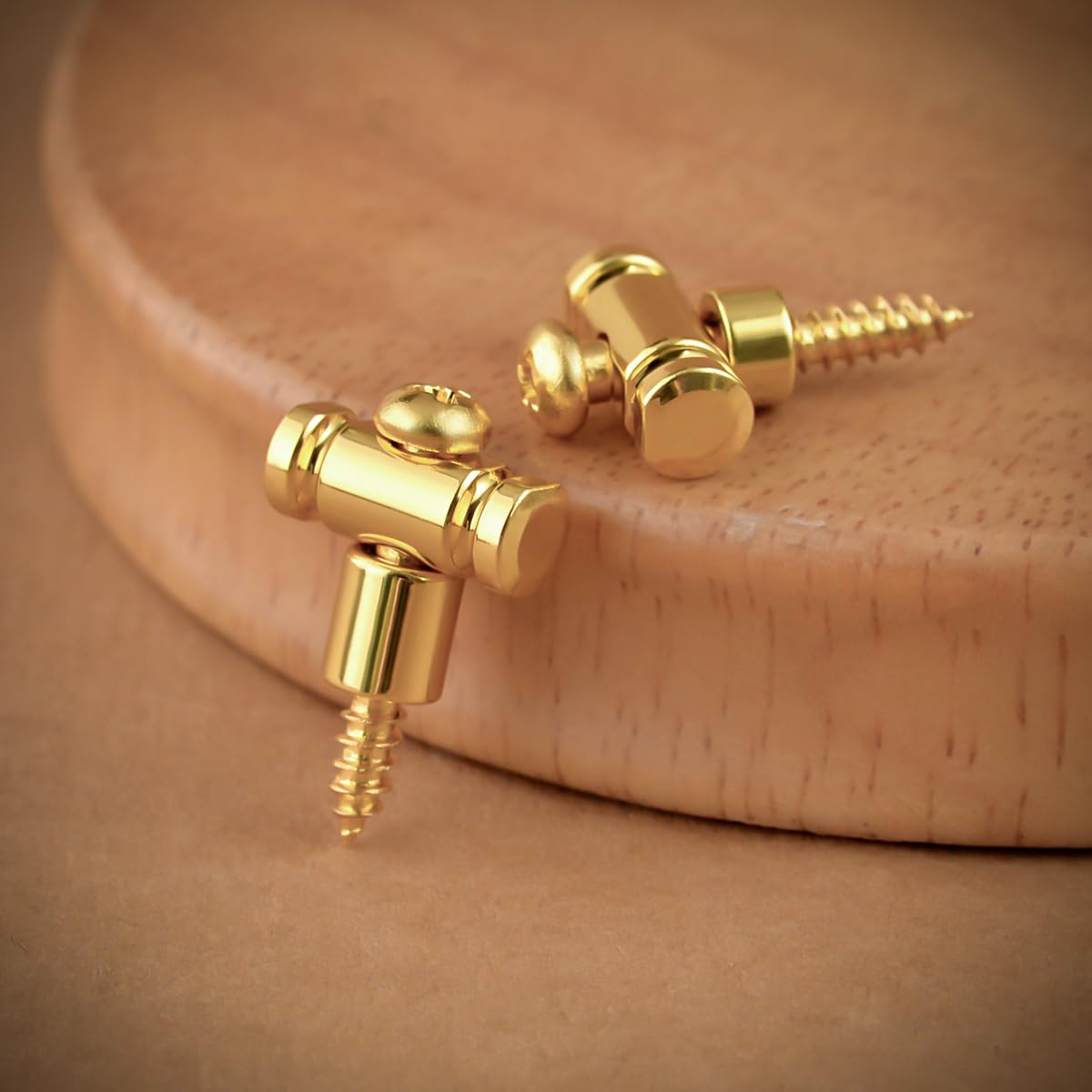 Guyker Guitar Roller String Retainers(Set Of 2)   String Guide, Strings Trees Replacement Part For Electric Guitars, Sr1 Gold