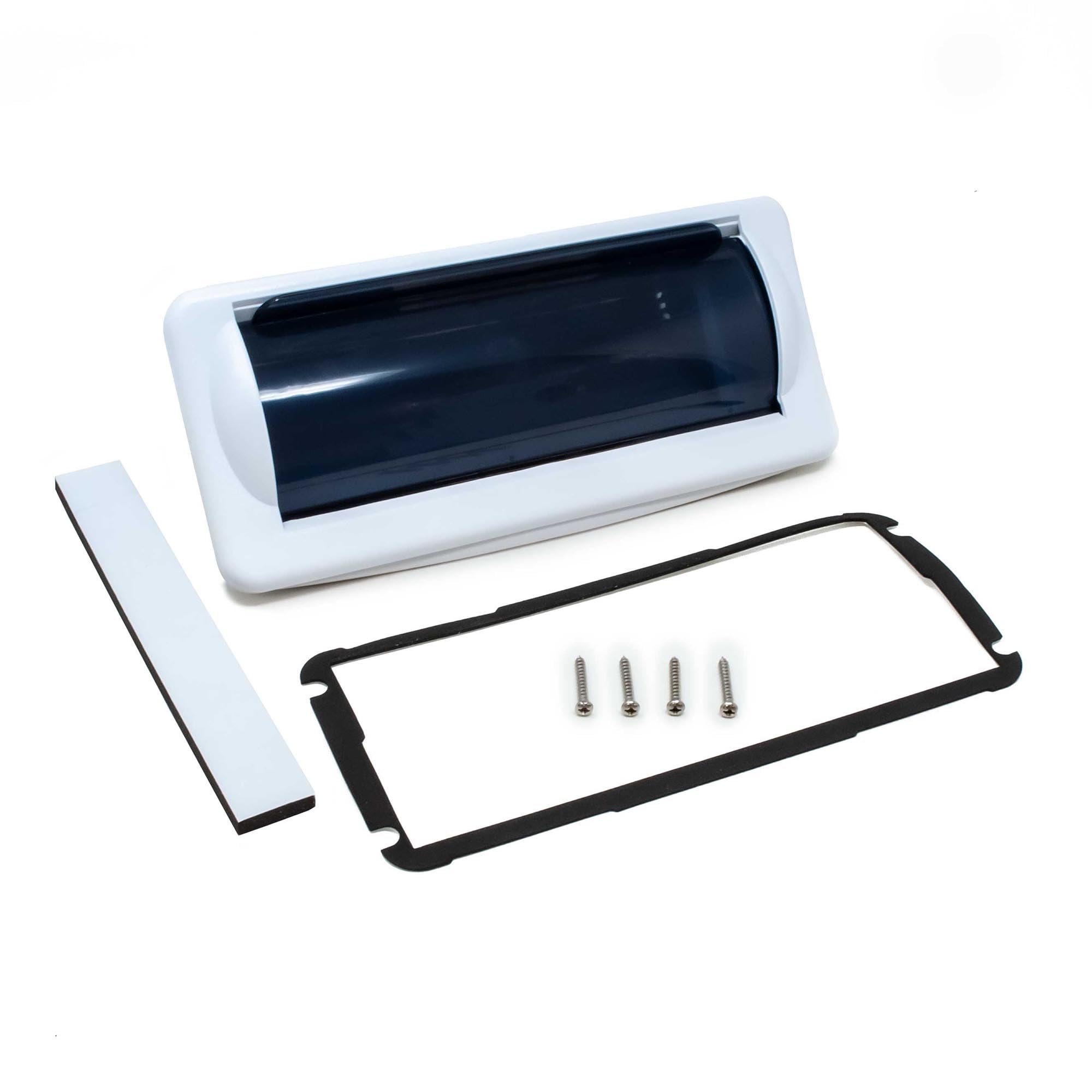 Creative Audio Camc1W Marine Single Din Radio Mounting Kit With Retractable Cover (White)