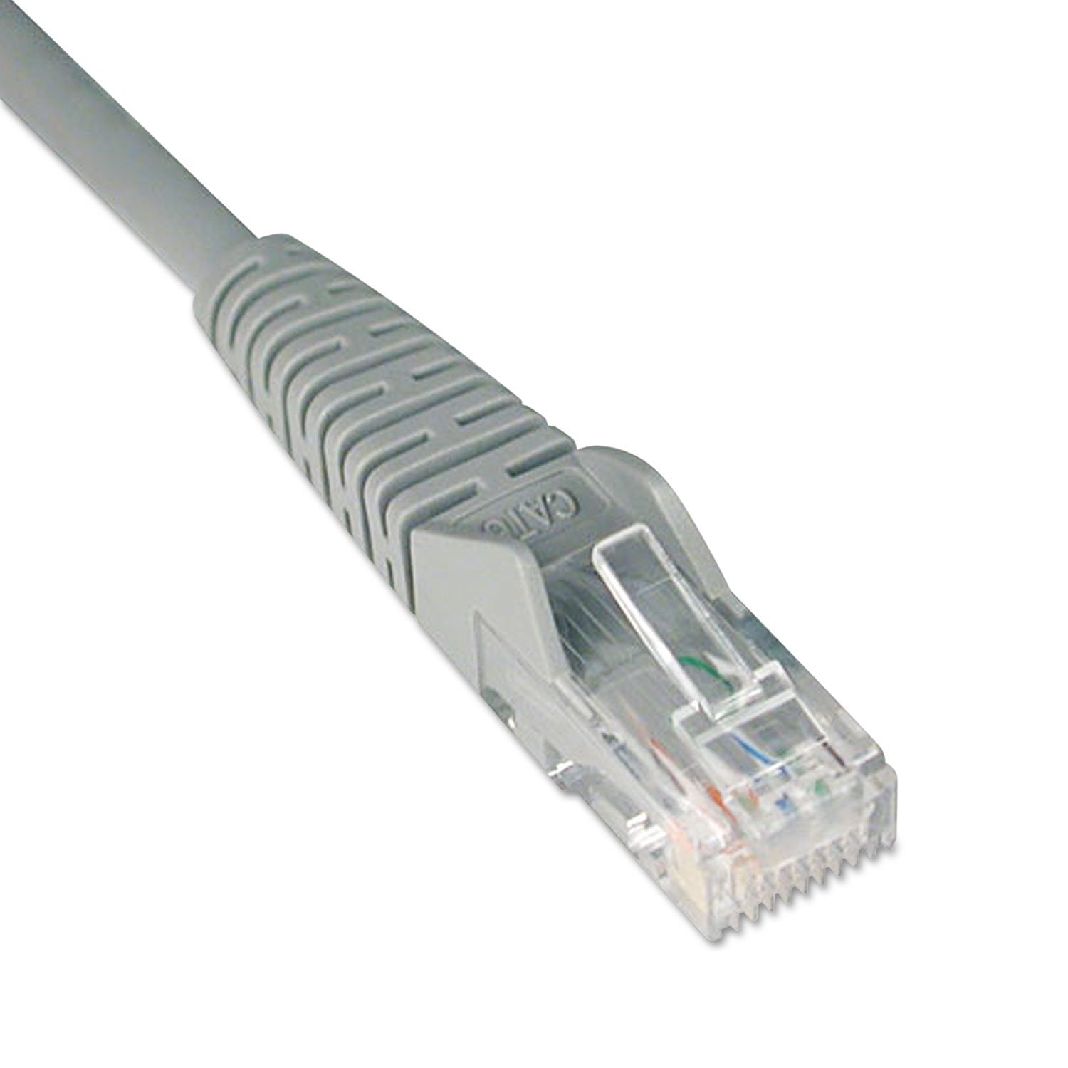 Tripp Lite Cat6 Gigabit Snagless Molded Patch Cable (Rj45 M/M)   Gray, 1 Ft.(N201 001 Gy)