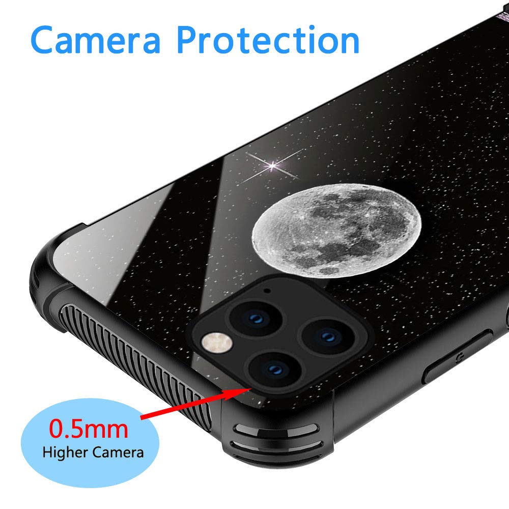 ZHEGAILIAN iPhone 13 Pro Max Phone Case Space Holiday Organic Glass TPU Anti-Scratch