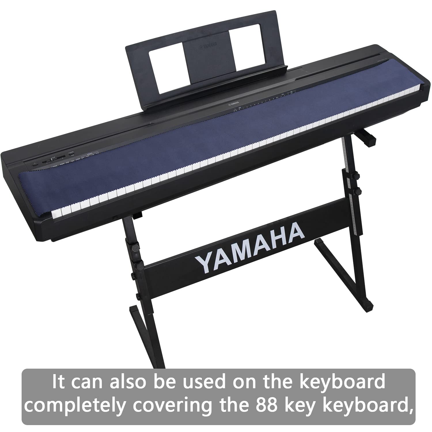 Mooson Piano Keyboard Anti Dust Cover High Technology Fabric Key Cover Cloth Fit For Upright Piano, Electric Piano & Grand Piano