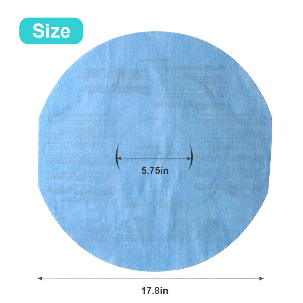 Keepow 90107 Shop Vac Filters For Most 5 Gallon And Above Shop Vac Wet/Dry Vacuum Cleaners, Reusable Paper Disc Filter, Replace
