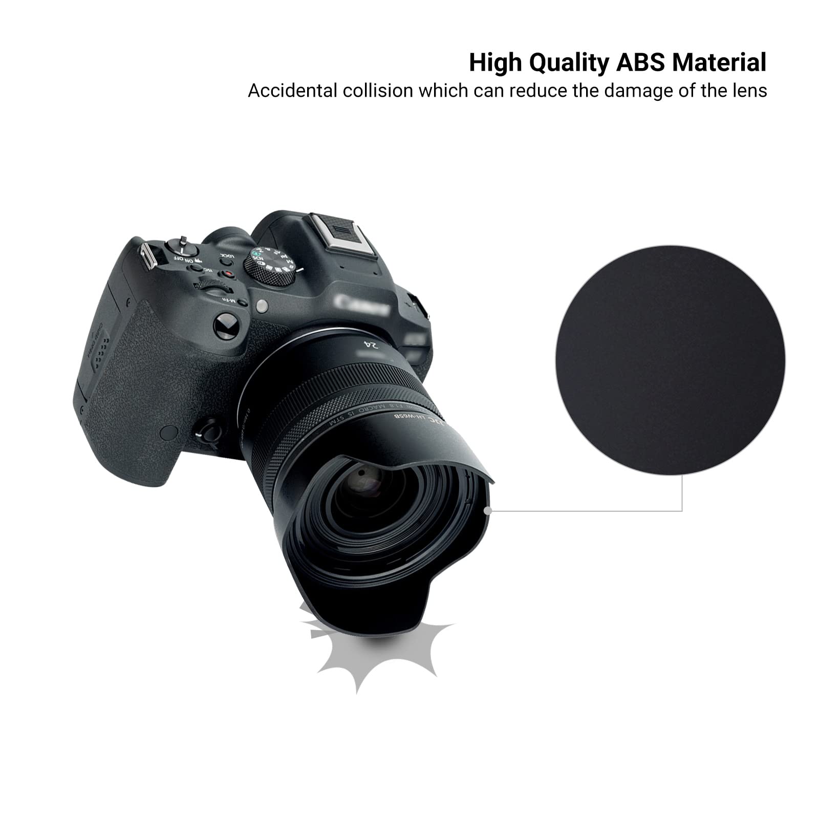 Lens Hood For Canon Rf 24Mm F1.8 Macro Is Stm,Ef 24Mm 2.8 Is Usm And Ef 28Mm 2.8 Is Usm Lens,Reversible Lens Shade Replace Canon