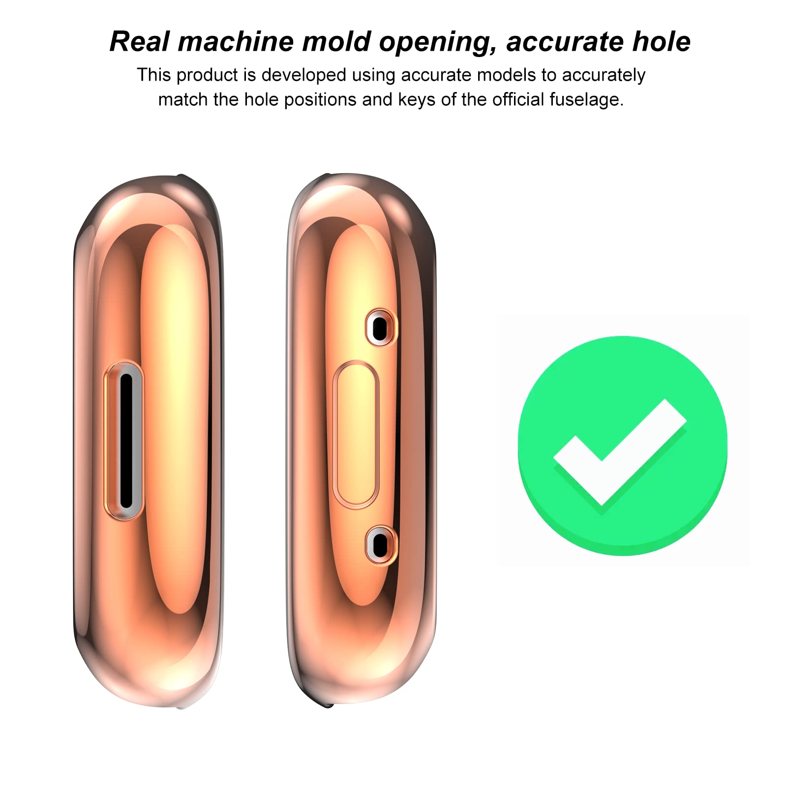 Rc Z Fitbit Sense 2/Versa 4 4 Pack Screen Protector Case, Anti Scratch Tpu Material, Protects 4 Sides