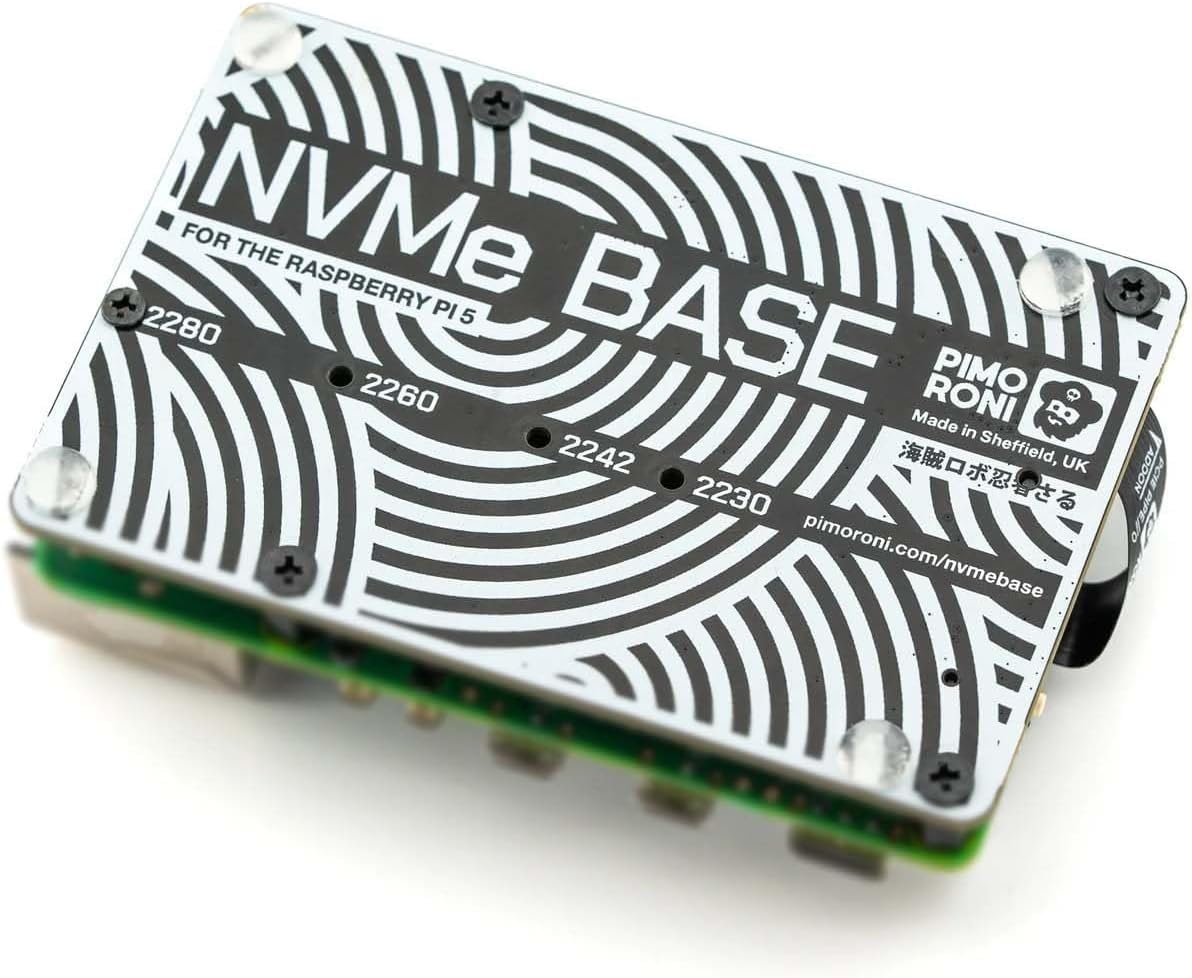Nvme Base For Raspberry Pi 5 M.2 Hat Pcie Extension Board (M.2 2230 To 2280 Supported) (500 Gb)