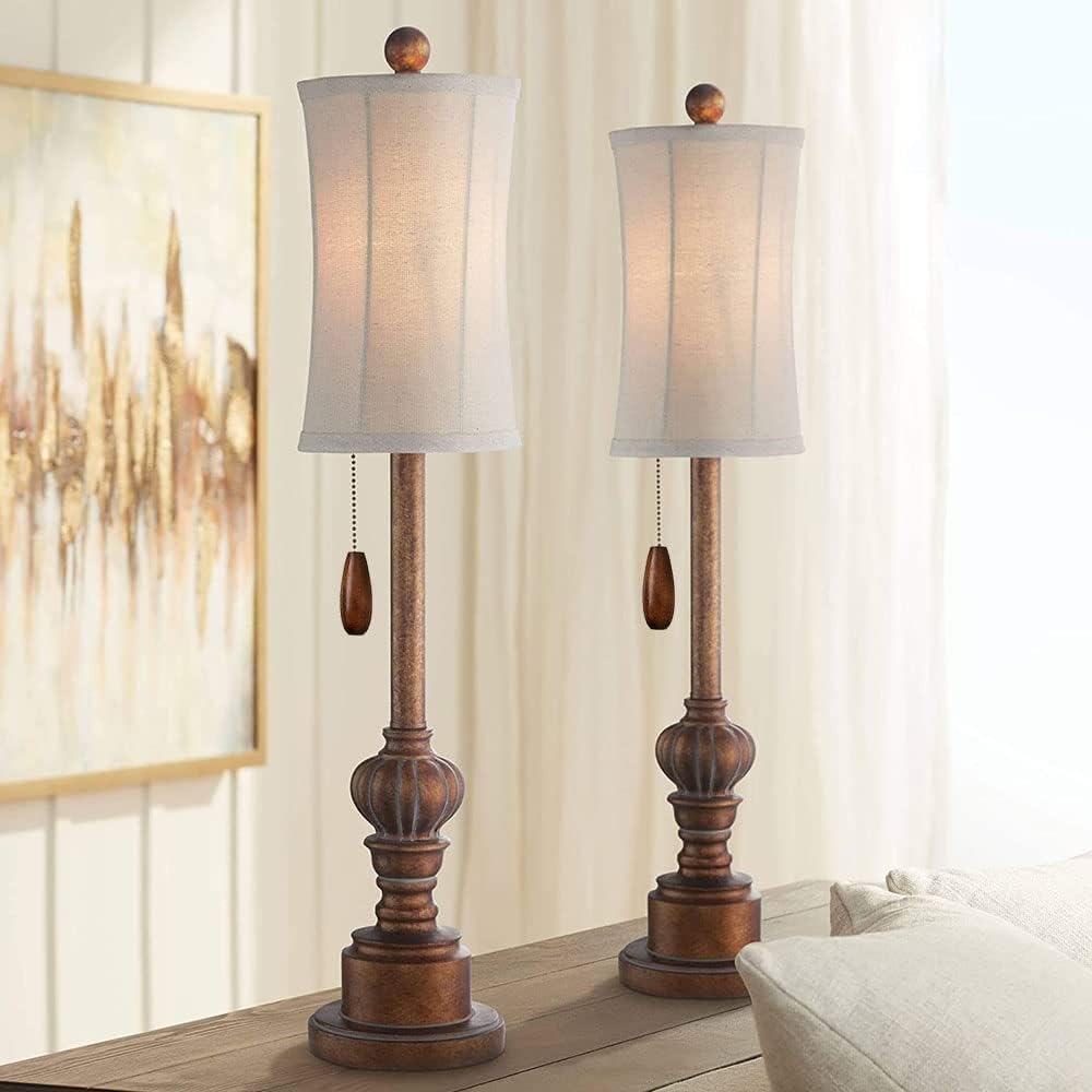 Vinaco 4 Pieces Wooden Pull Chain Extension Pull Chain For Ceiling Light Lamp Fan Chain (Walnut), 36Inch