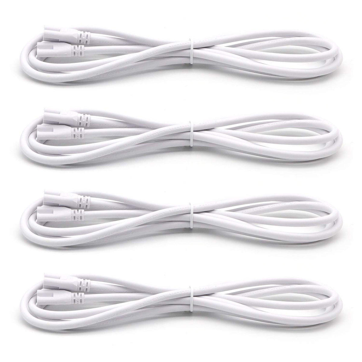 7Ft 2 Meter T5 T8 Tube Light Fixture Led Linkable Cord, Double End Connector Cable, Power Extension Wire For Led Integrated Sing