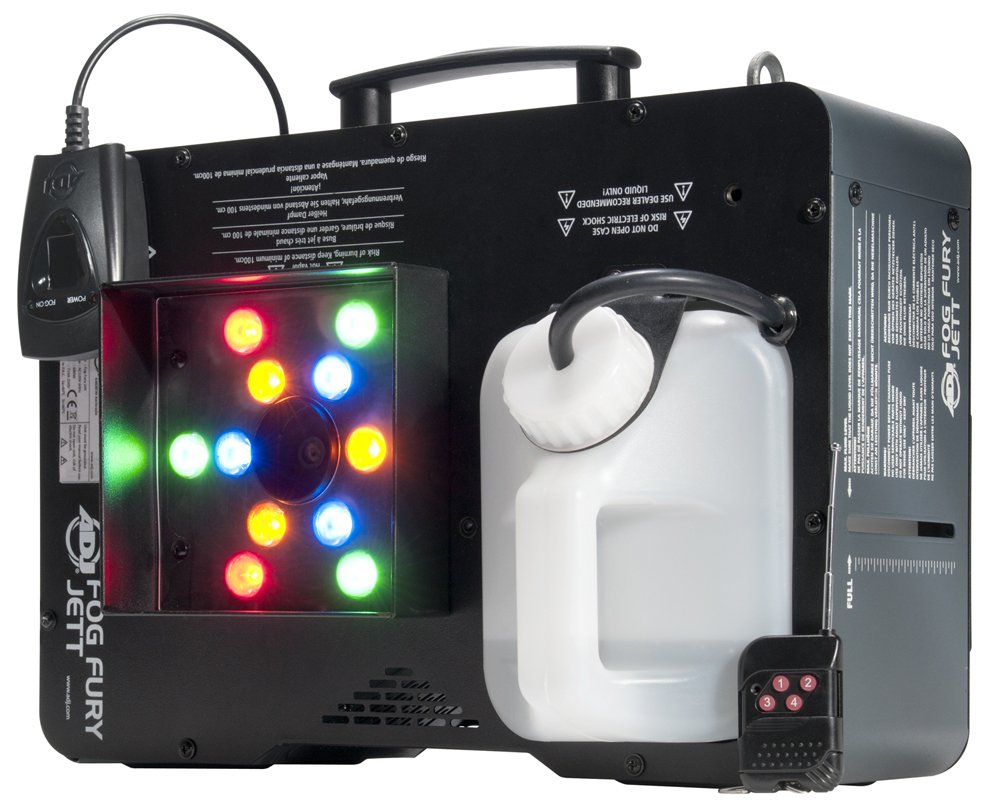 Adj Products Fog Fury Jett, High Velocity Vertical Fog Machine With Leds Fog823, Black (Fog Fury Jett)