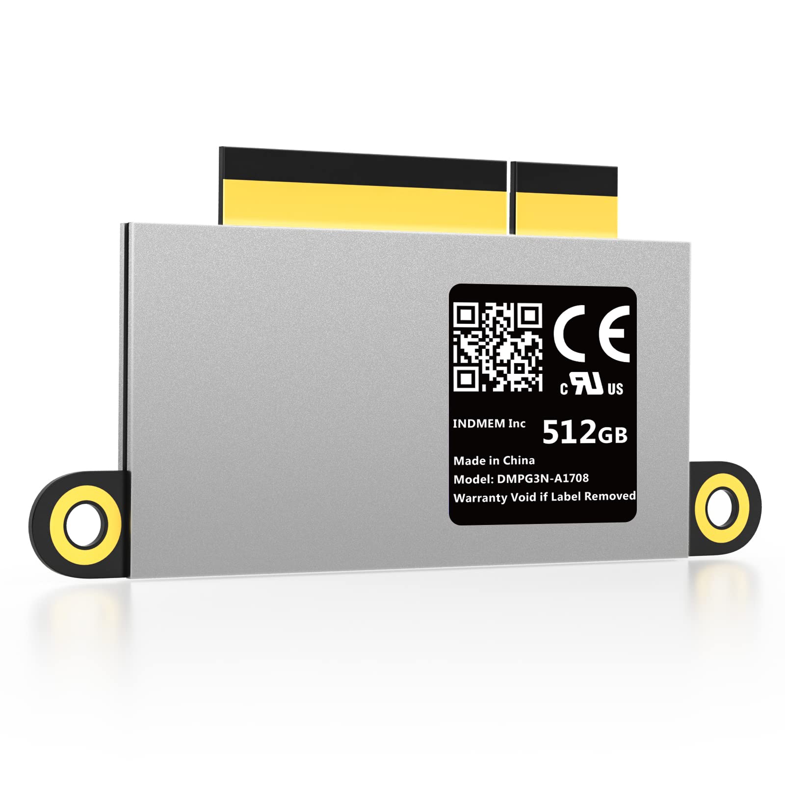 Indmem Nvme Pcle Ssd 512Gb 3D Tlc Flash Hard Drive With Tools For Upgrade 2016 2017 13' Macbook Pro A1708(Emc 2978/3164 Non Touch Bar Models(Late 2016 Mid 2017 Year)