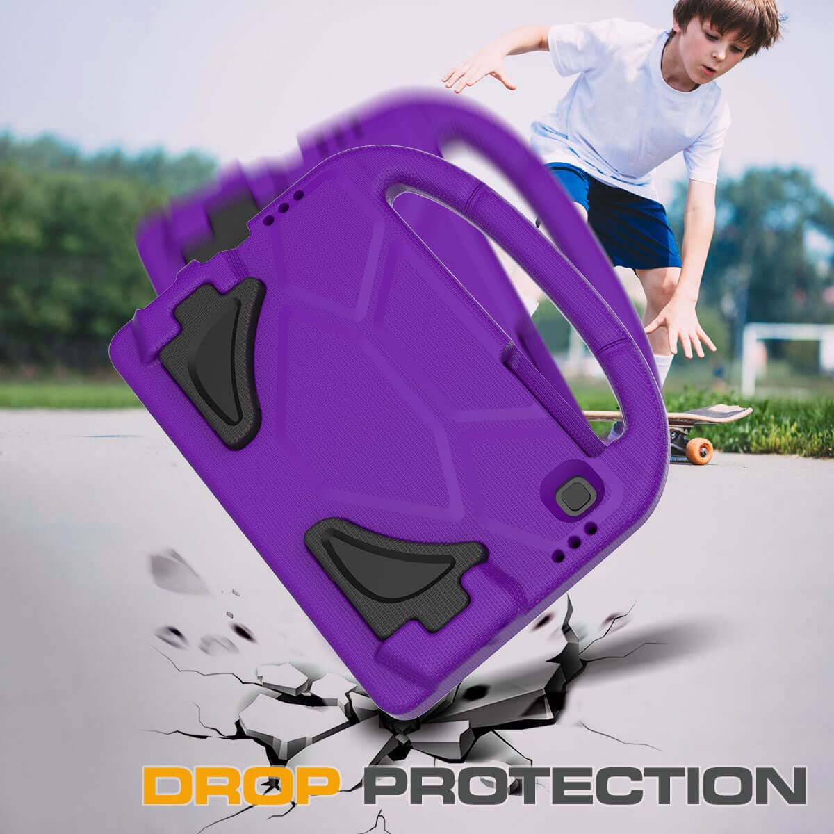 Toevek Kids Case For Samsung Galaxy Tab A7 Lite 8.7'' Tablet, Built In Screen Protector, Shockproof Handle Stand Protective Case