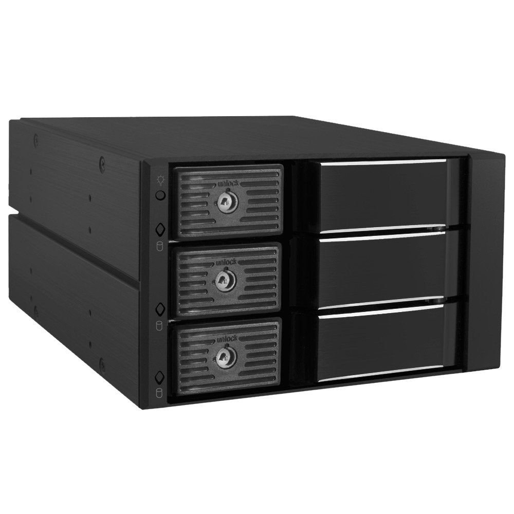 Kingwin Hard Drive Enclosure For Computer Pc Case Internal 3 Bay Hot Swap For 3.5    Hdd Ssd, Sata Backplane Aluminum Trayless M