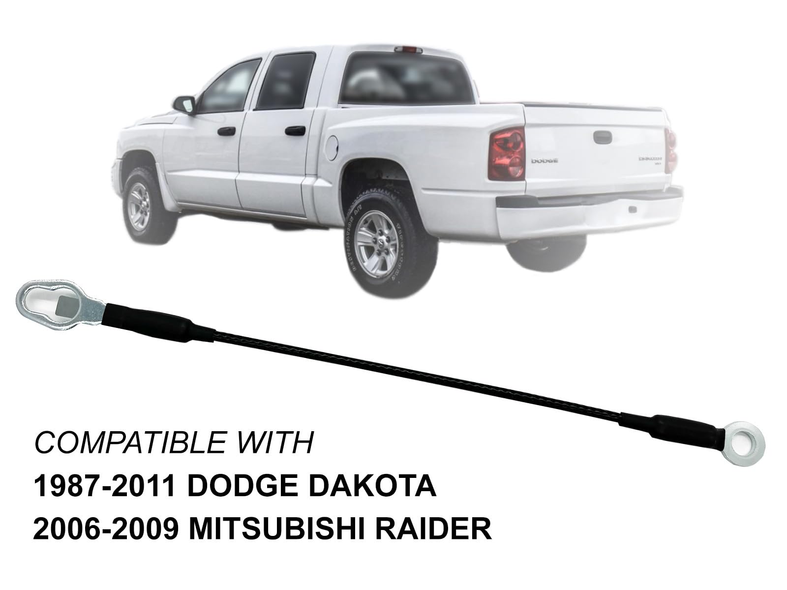 Apa Replacement Tailgate Cable 17'' For 1987 2011 Dakota 2006 2009 Raider Right Or Left 55174826 55174827