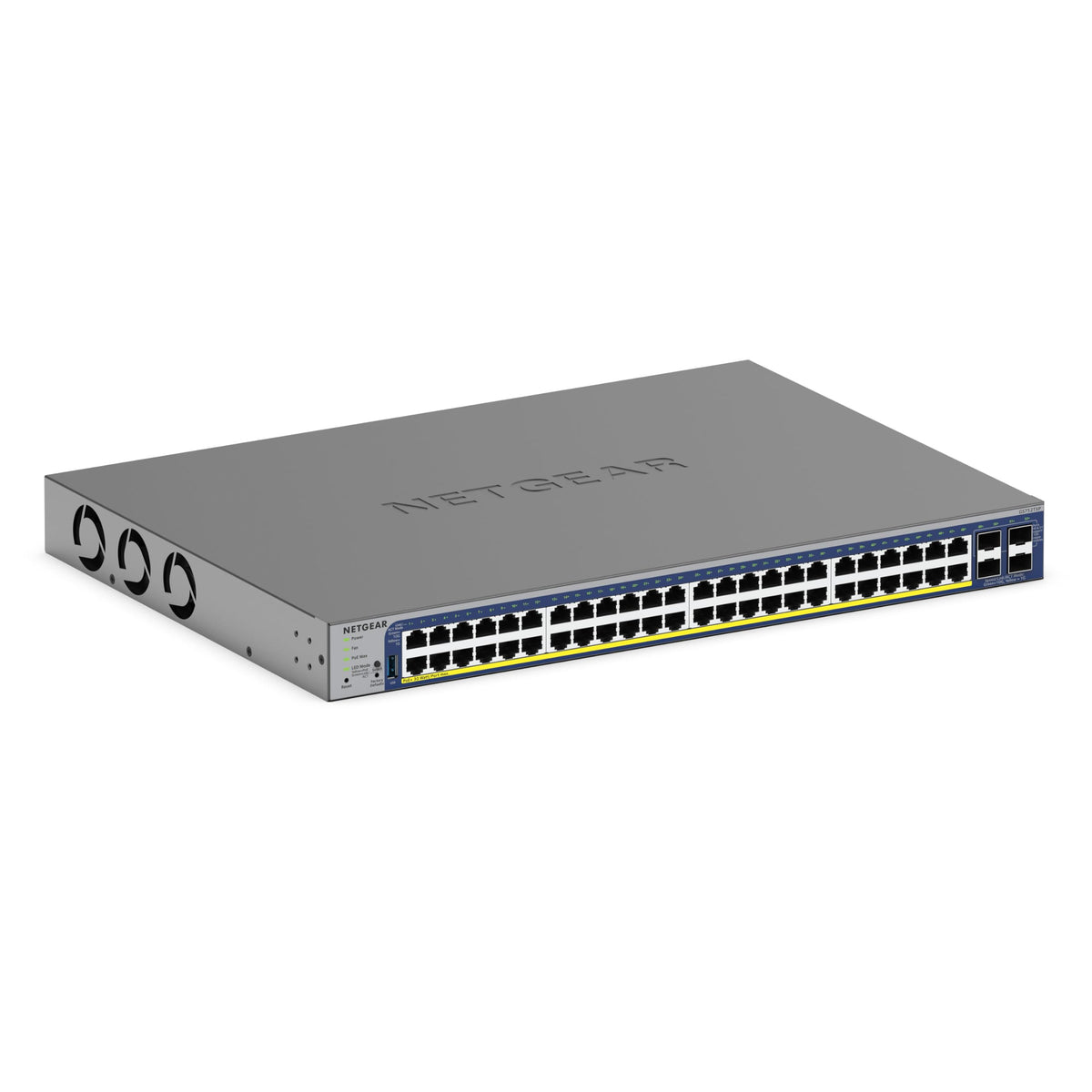 Netgear 52 Port Poe Gigabit Ethernet Smart Switch (Gs752Txp)  Managed, With 48 X Poe+ @ 380W, 4 X 10G Sfp+, Optional Insight Clo
