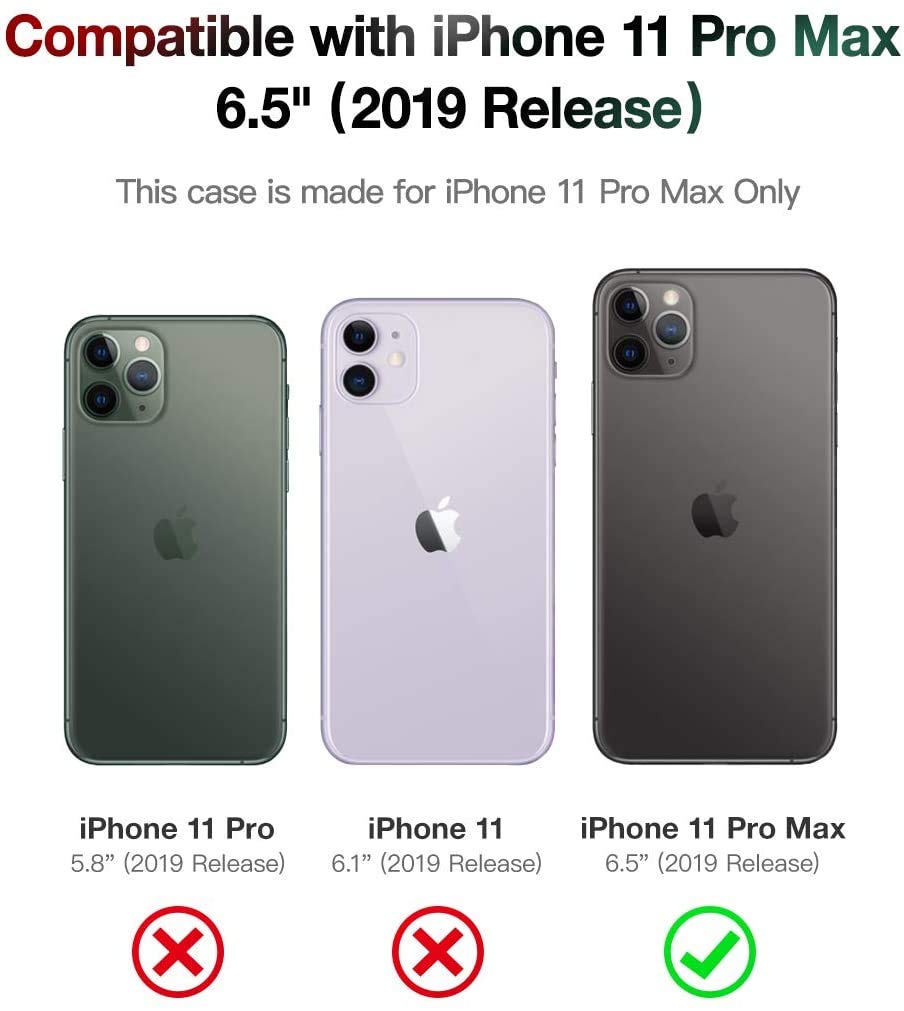 Anti Gravity Iphone 11 Pro Max Case, Sticky Selfie Suction Black Anti Gravity Phone Case For Iphone 11 Pro Max 6.5 Inch Magic Na