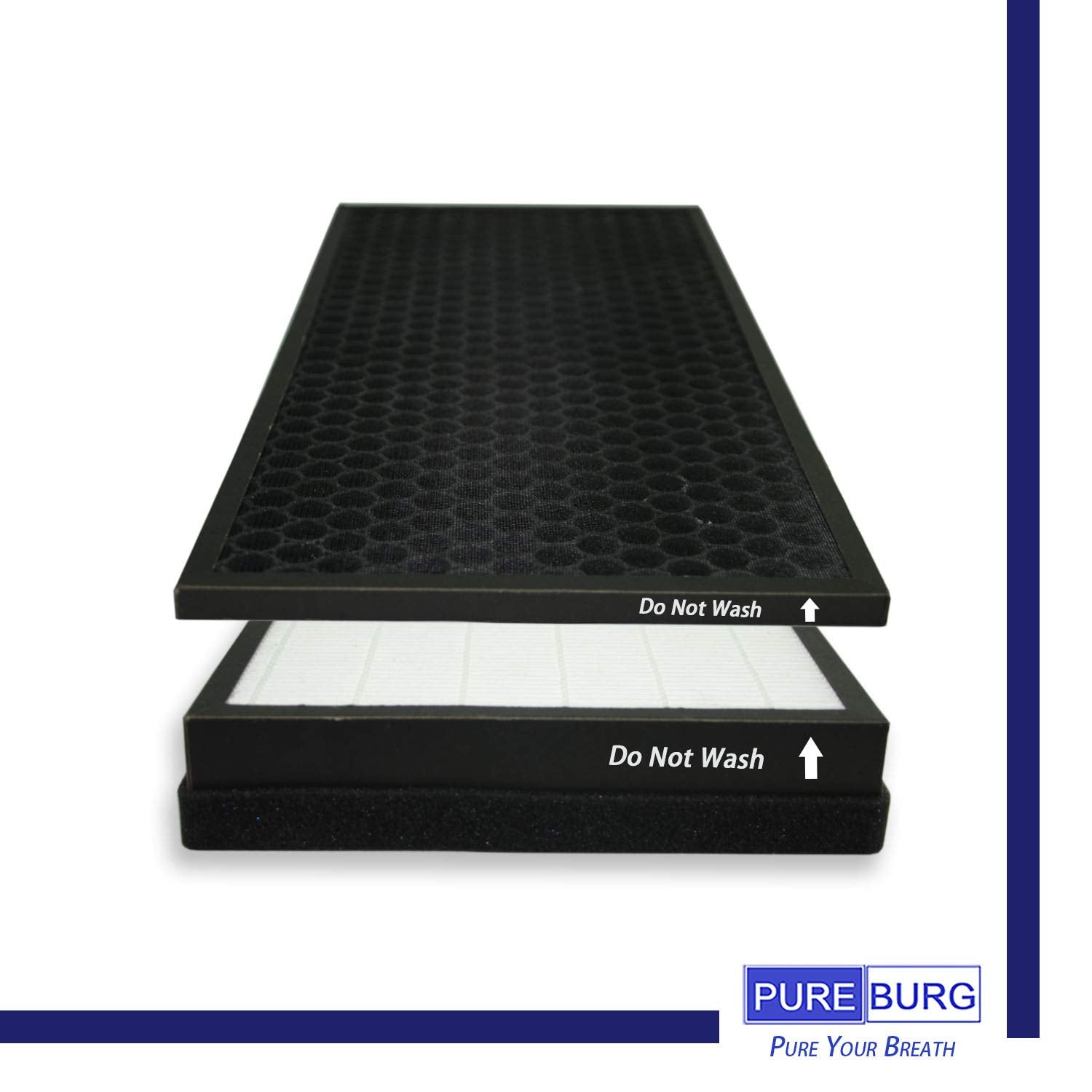 Pureburg Replacement True Hepa Filter Kit Compatible With Rowenta Intense Pure Air Purifiers Pu40Xx Series Pu4010 Pu4015 Pu4020