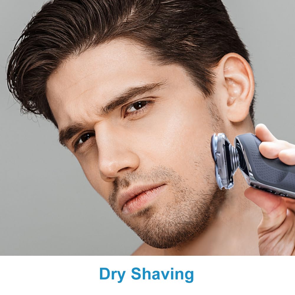 Hq8 Replacement Heads Compatible With Philips Norelco Aquatec Shavers, Blades For Pt720 At880 At810 Razor, 6 Pc Pack