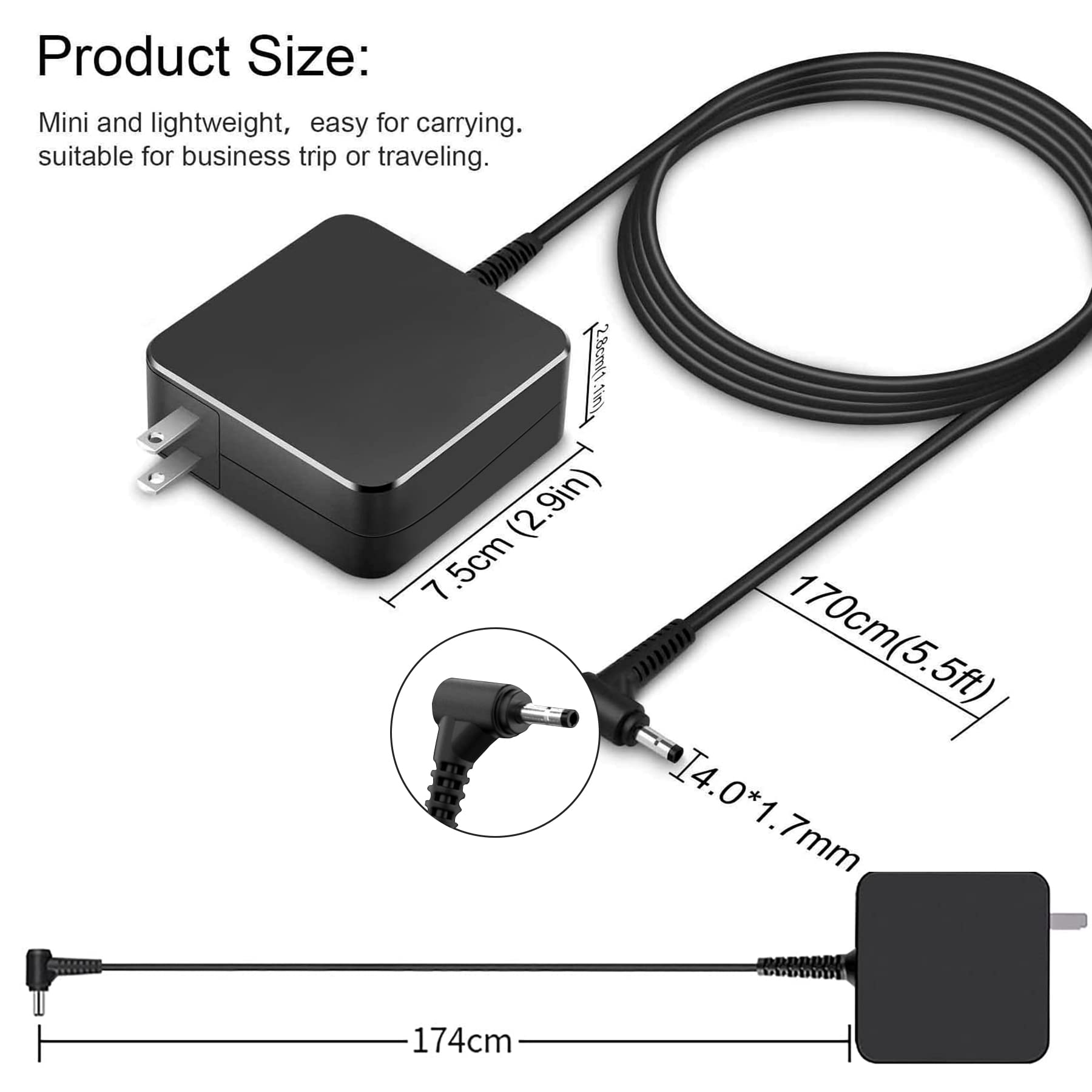 65W 45W Ac Adapter Laptop Charger Replacement For Lenovo Ideapad 3 5 110 310 320 330 330S S145 S340 Series Charger 110 15Isk 320