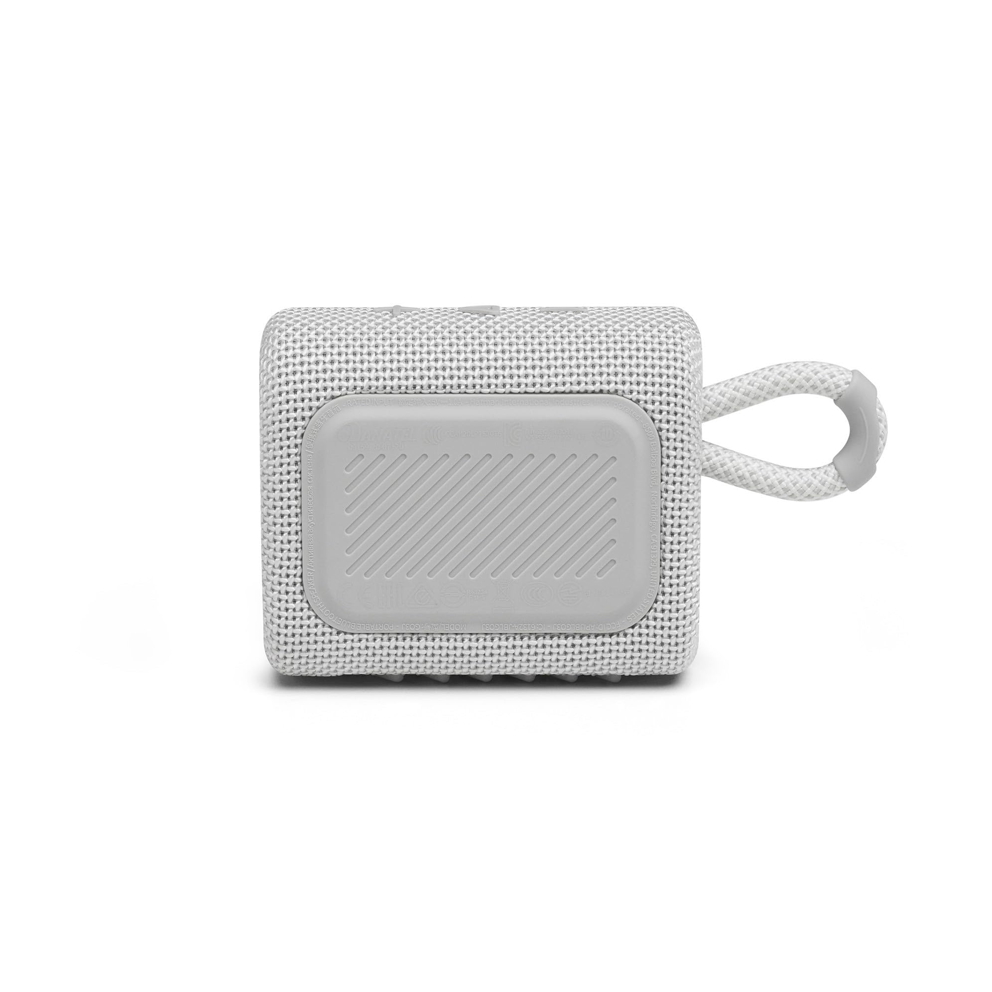 Jbl Go 3: Portable Speaker With Bluetooth, Built-In Battery, Waterproof And Dustproof Feature - White