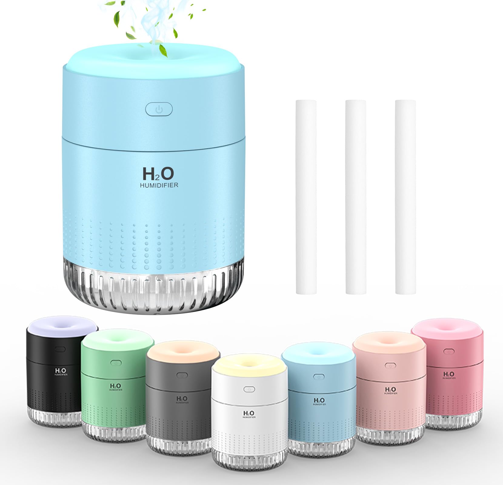 Colorful Mini Humidifier, Usb Rechargeable Humidifier, 4 Modes Super Quiet, Humidifiers For Bedroom,Suitable For Travel Office F
