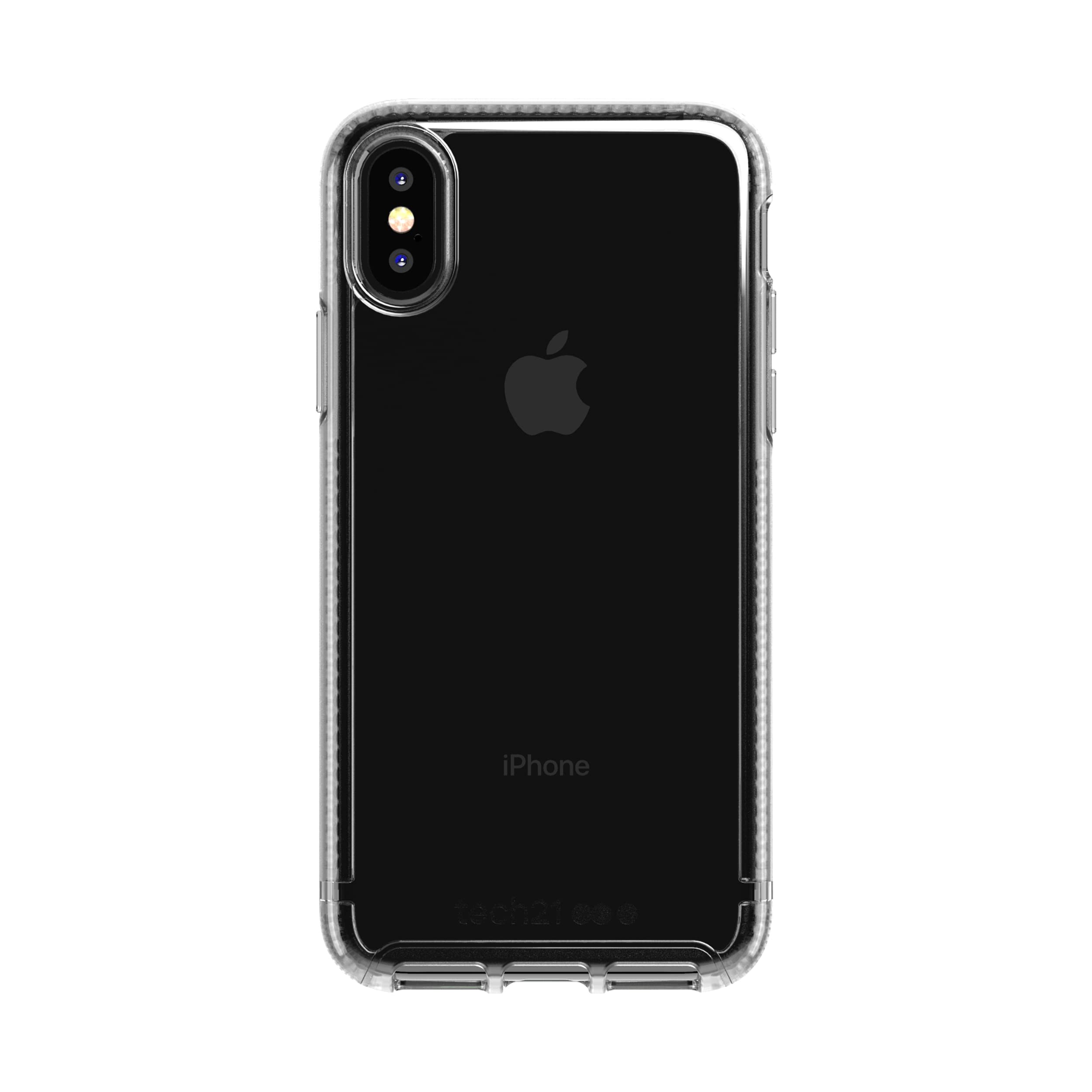 tech21 Protective Ultra Thin Pure Clear Back Case Cover for Apple iPhone X/XS, Clear