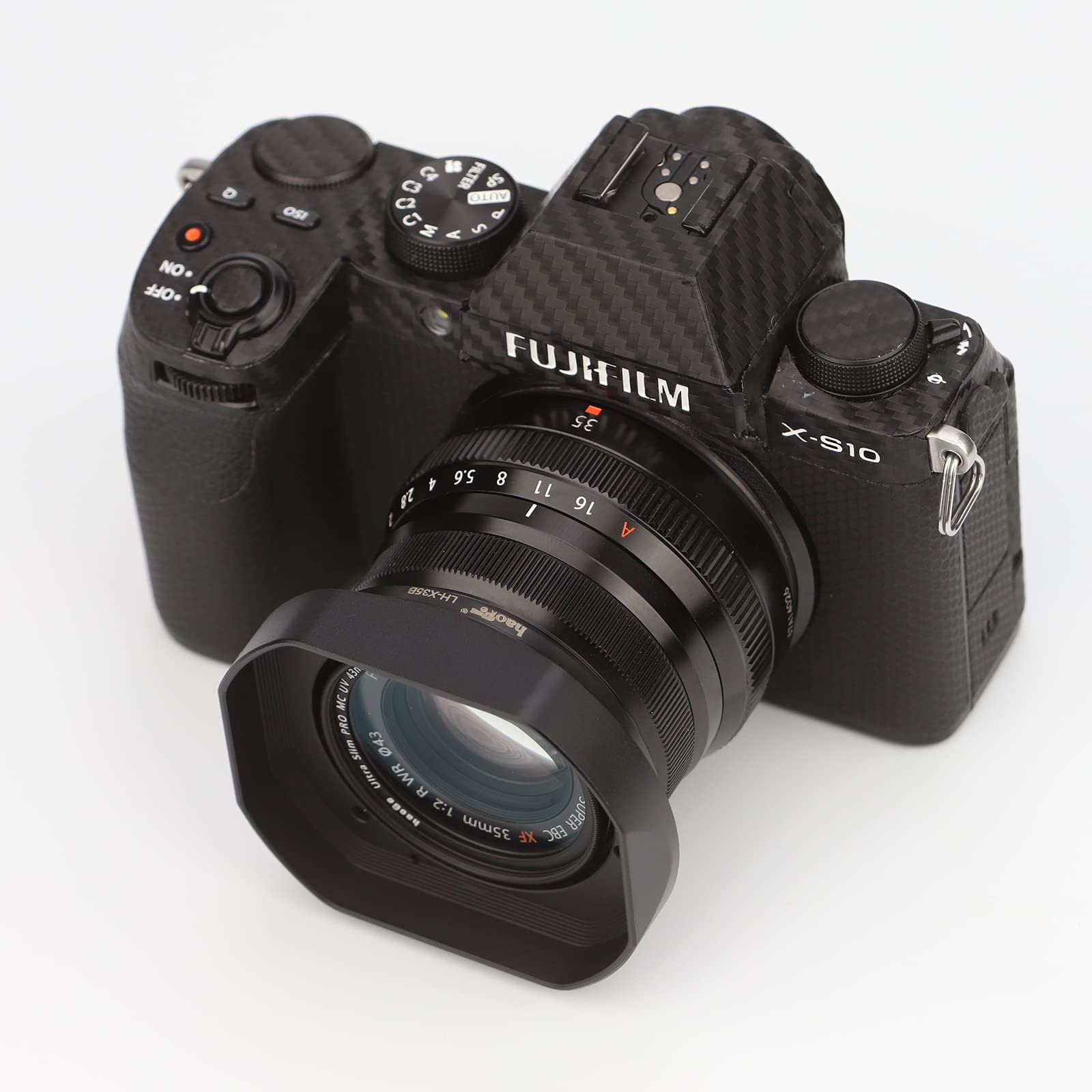 Haoge Lh X35B Metal Square Bayonet Lens Hood For Fujinon Xf35Mmf2 R Wr Xf23Mmf2 R Wr Xc 35Mm F2 (Xc35Mmf2), Fuji 35Mm F2 Hood, 2